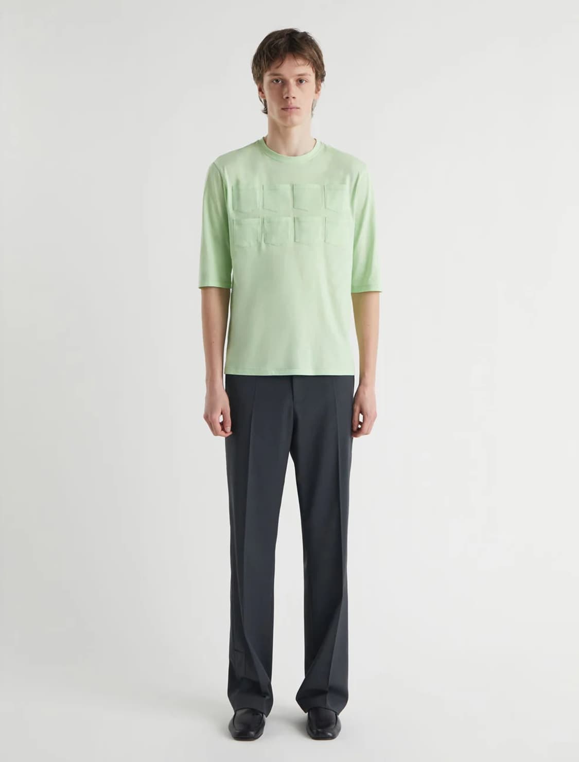 [S,M,L]팔로마울 Arisa 포켓 티셔츠/그린 상품이미지3