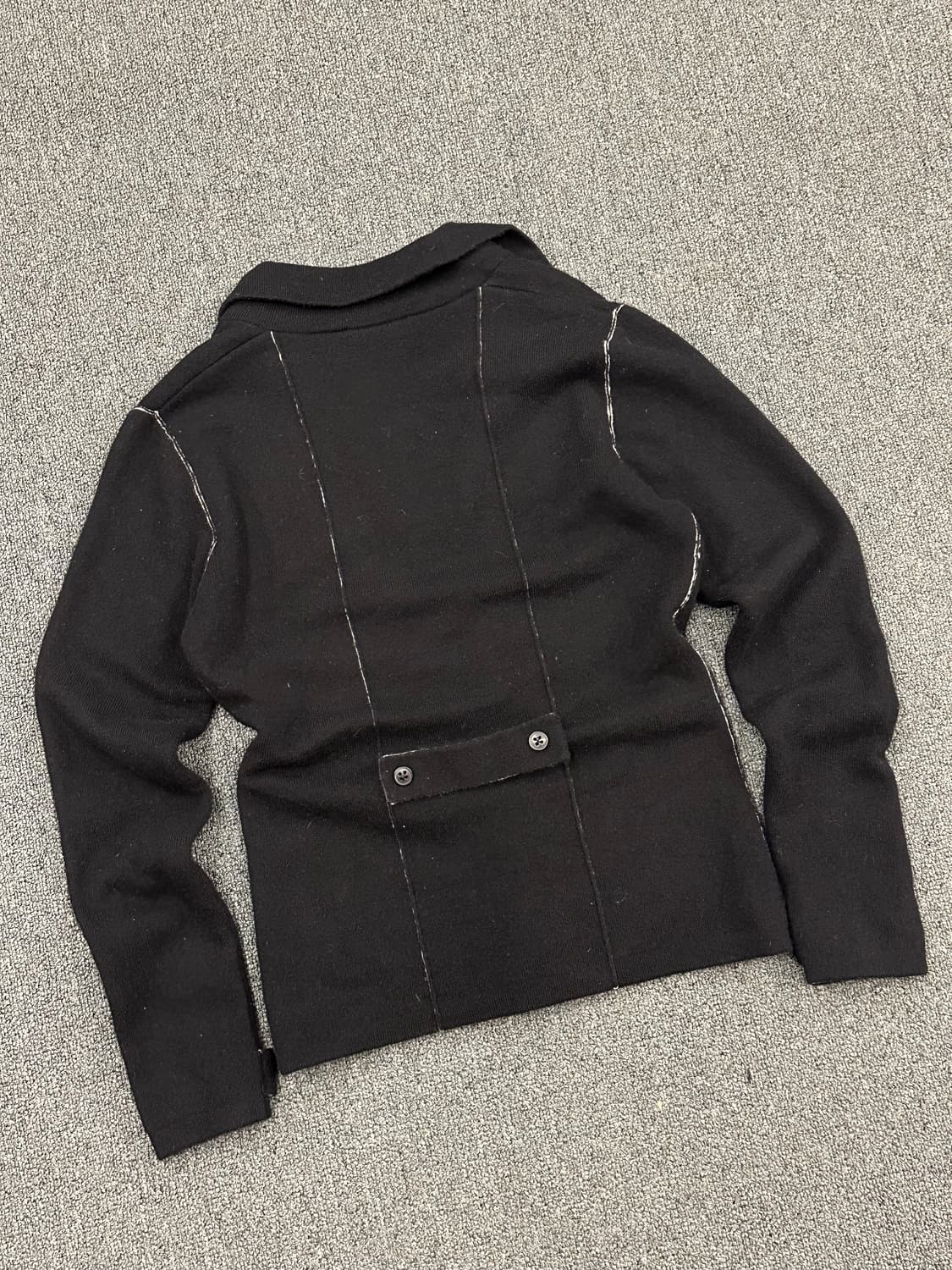 M)Japanese vintage 여성 울캐시 혼방 니트 블레이저 상품이미지3