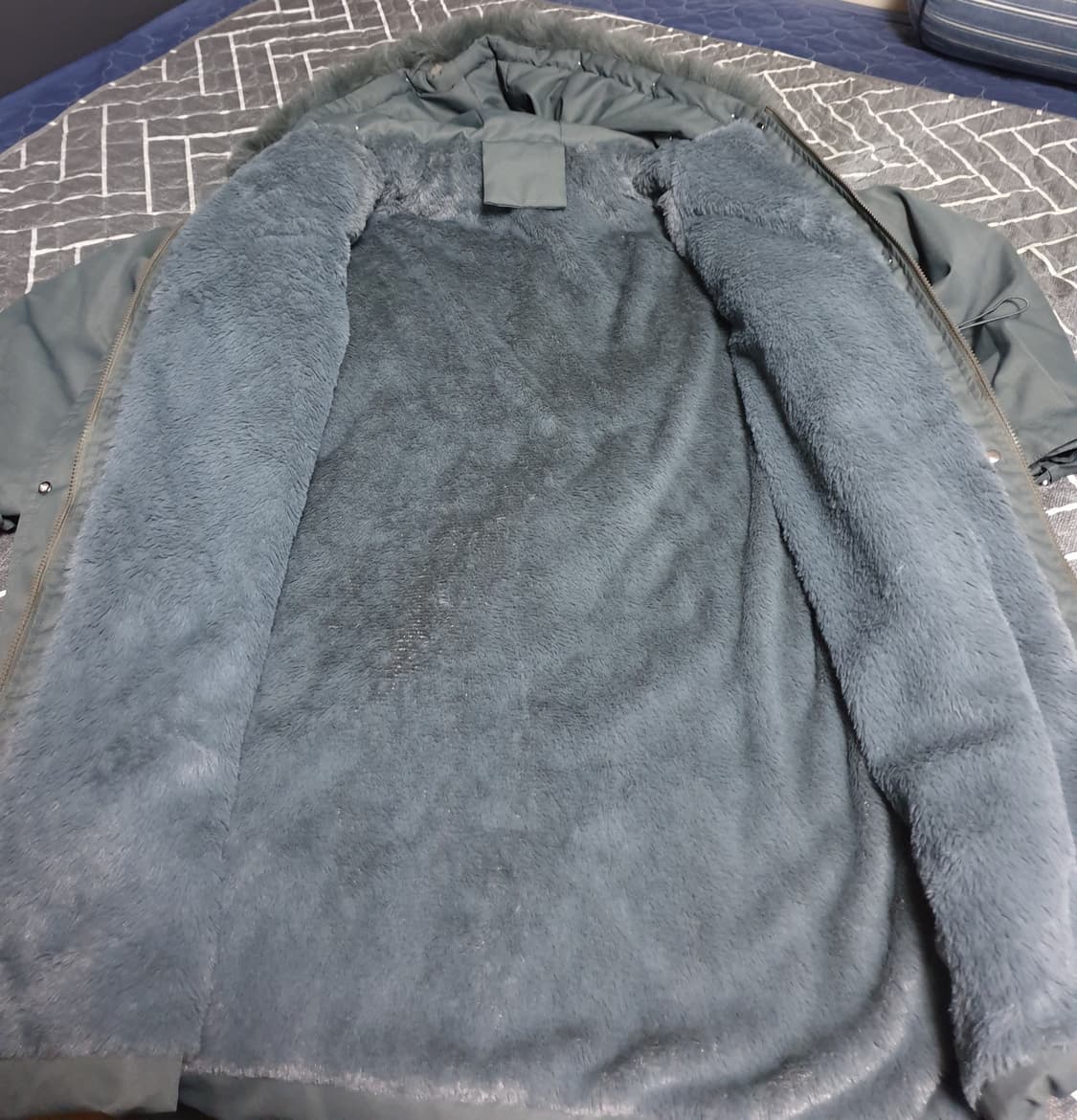 안감보아털 후드밍크퍼 야상자켓 (F) 상품이미지2