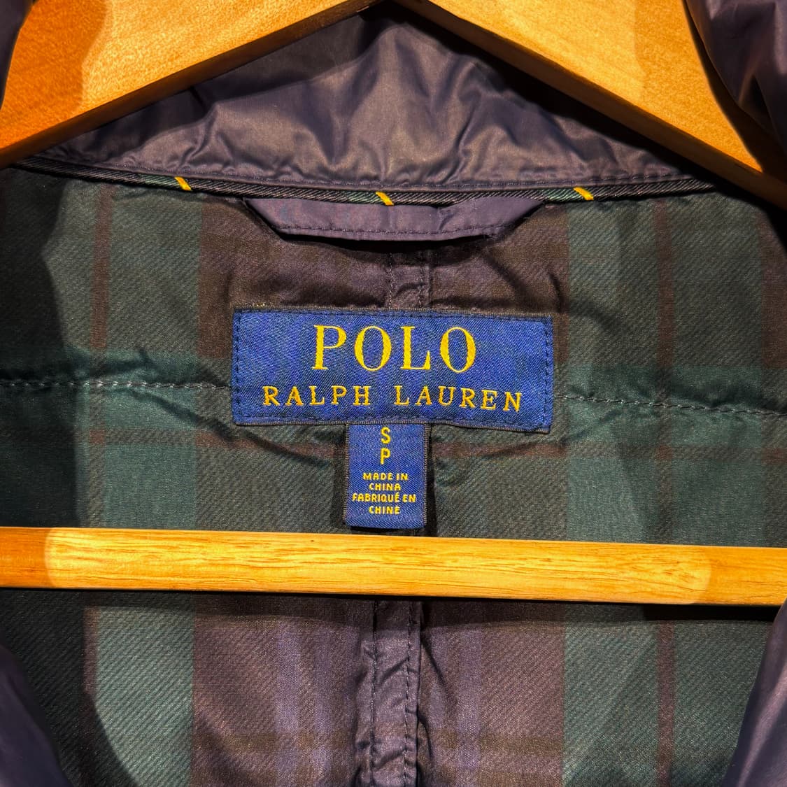 폴로랄프로렌 덕다운 패딩 코트 s 95 타탄 상품이미지2