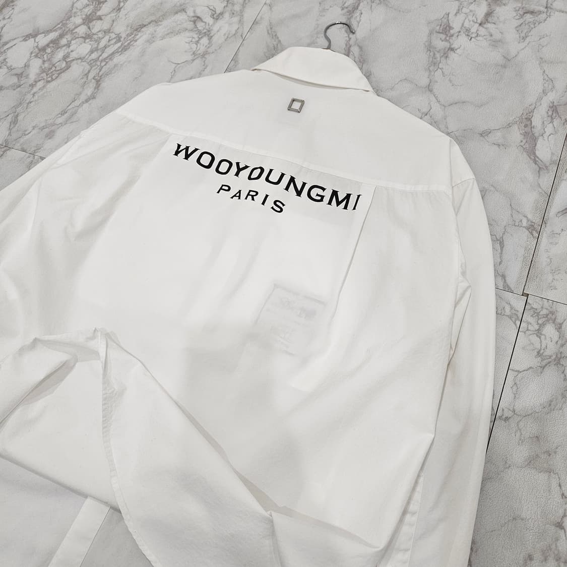 정품 우영미 22s 백로고 화이트 셔츠 상품이미지2