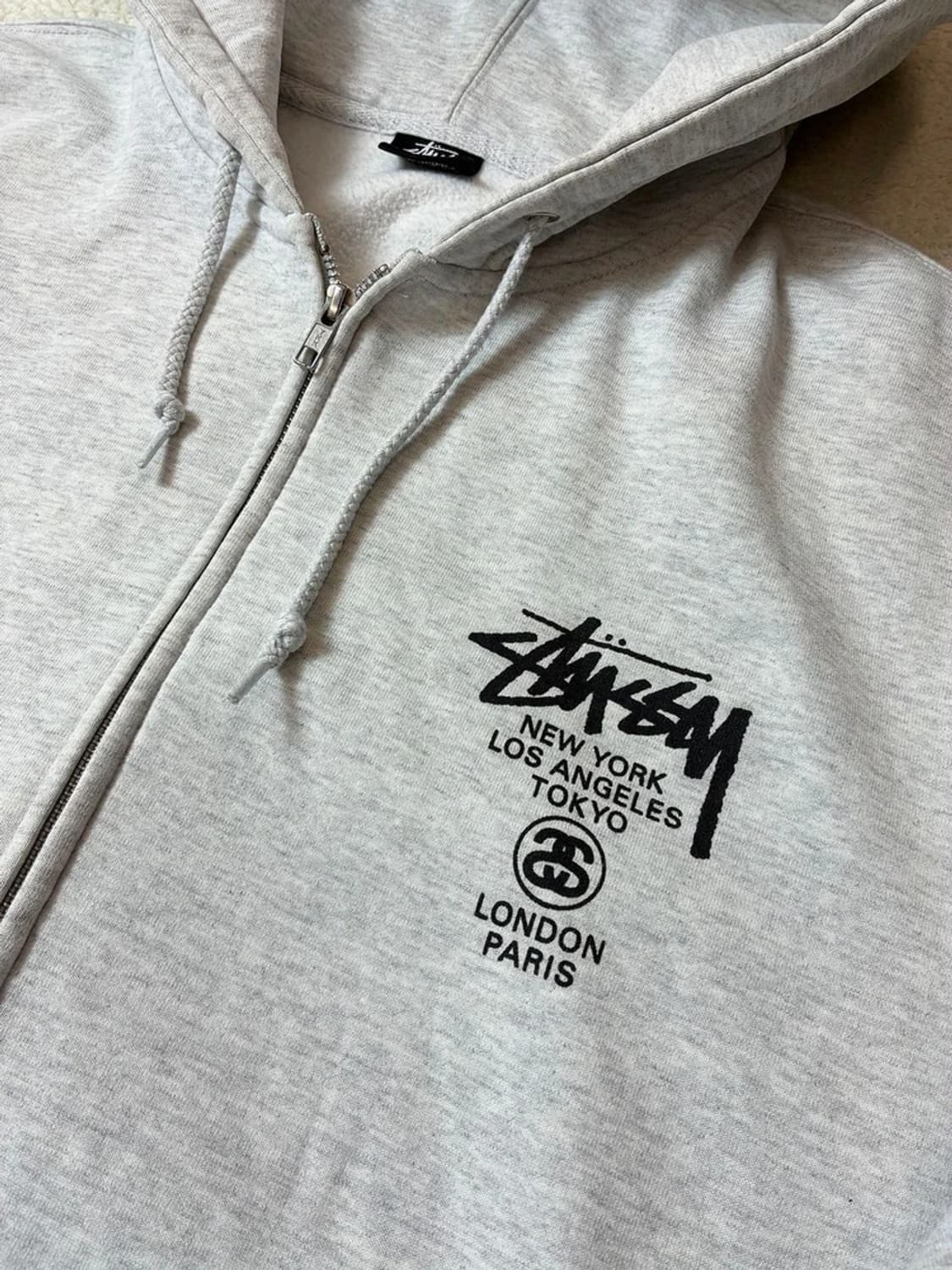 스투시 22's 월드투어 애쉬헤더 후드 집업 PN6874 상품이미지8