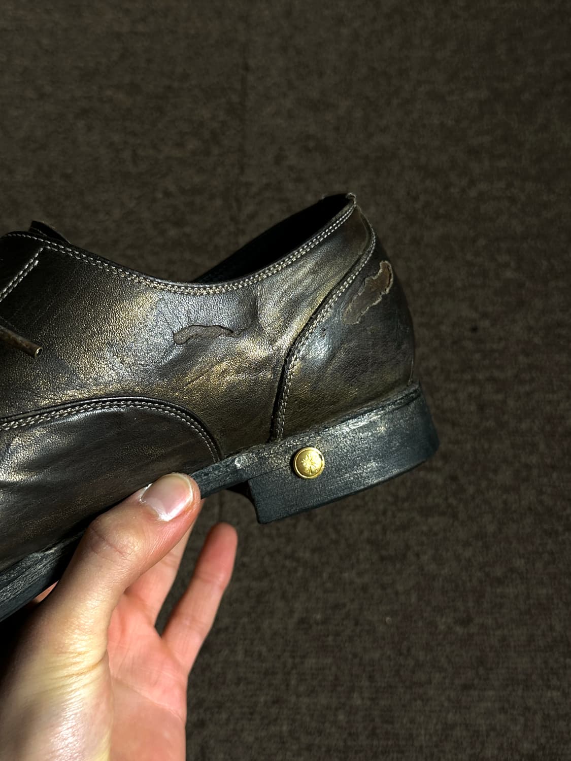 Mihara Yasuhiro 대미지 더티 드레스 슈즈 상품이미지8