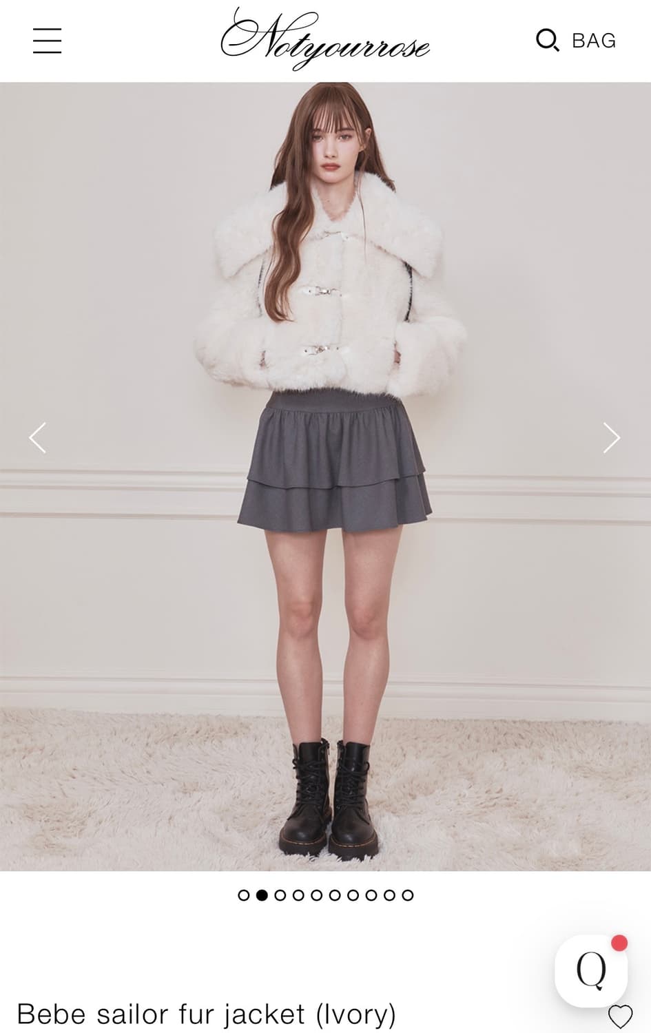 낫유어로즈 Bebe sailor fur jacket 구합니다 ㅠㅠㅠ 상품이미지1