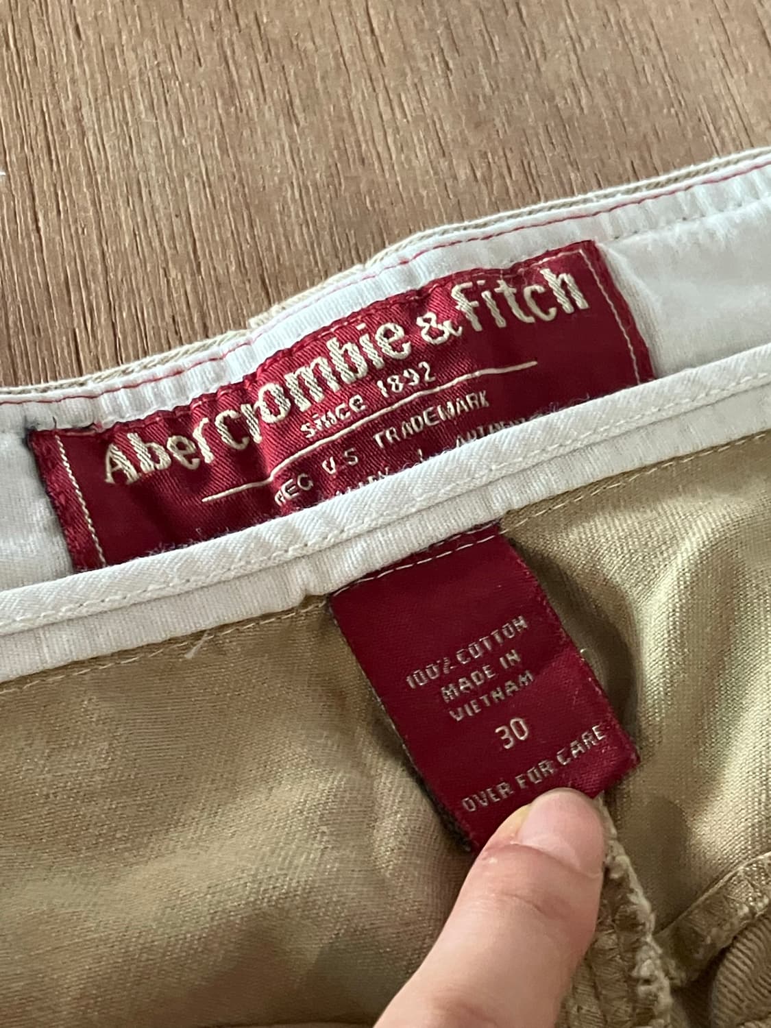 30) Abercrombie & Fitch 베이지 카고 쇼츠  상품이미지8