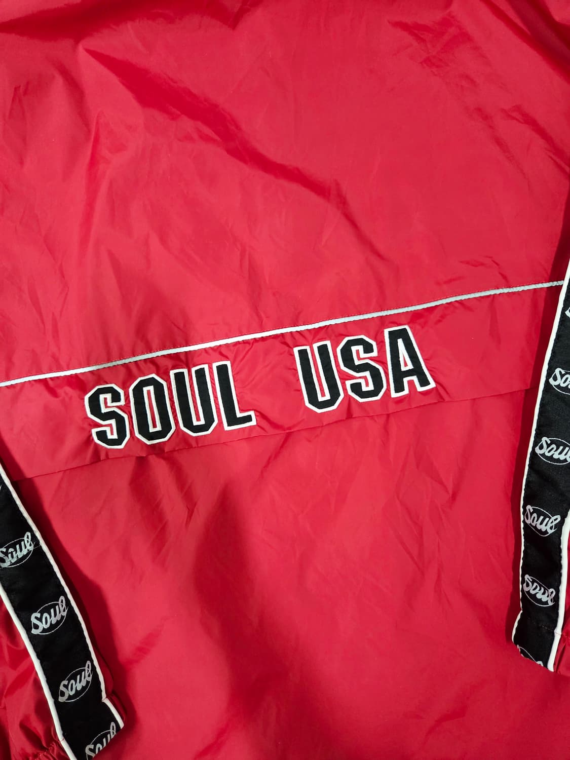 SOUL USA 레드 트랙 하이넥 점퍼 상품이미지6