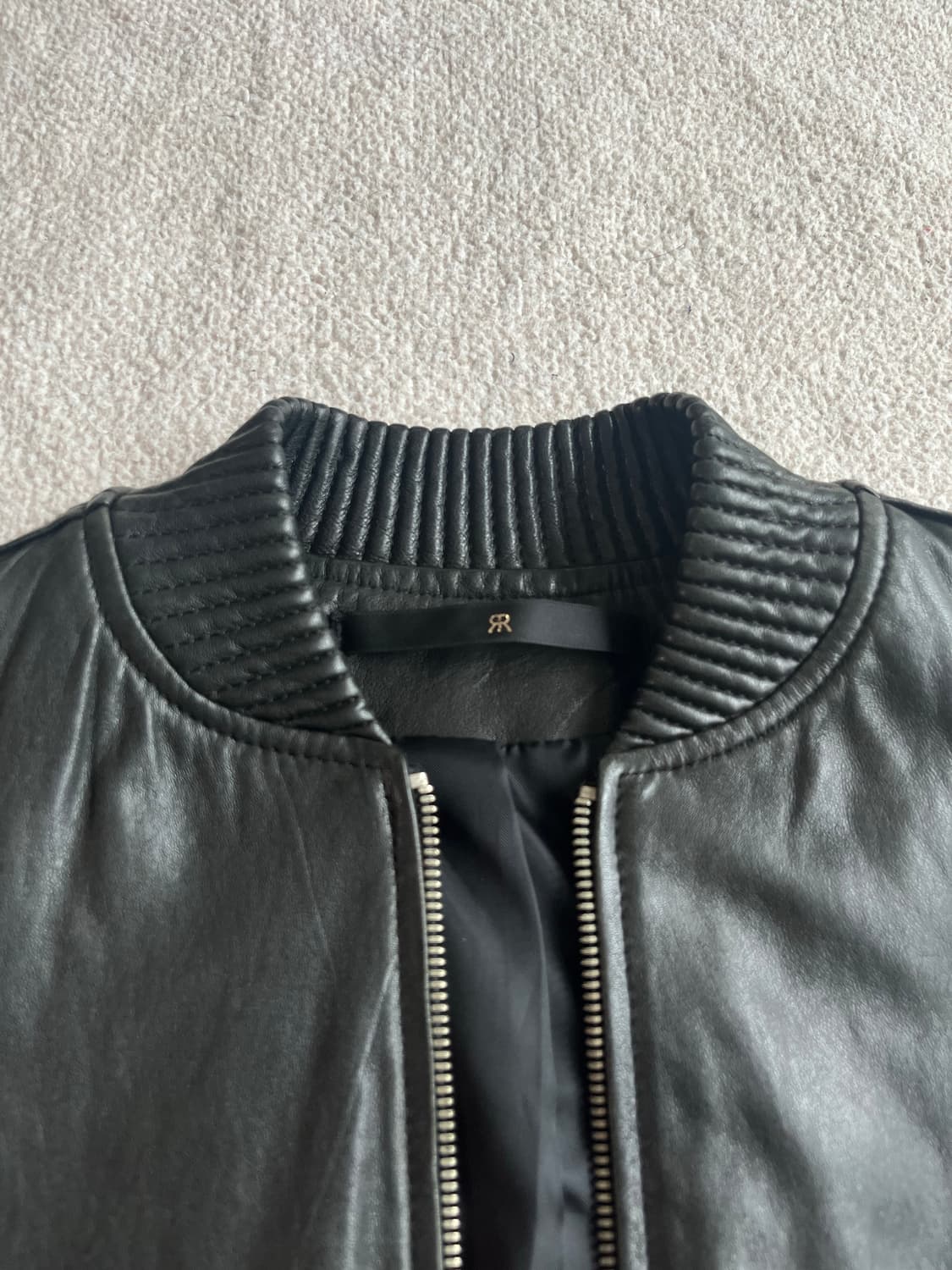 블랙 가죽자켓 상품이미지3
