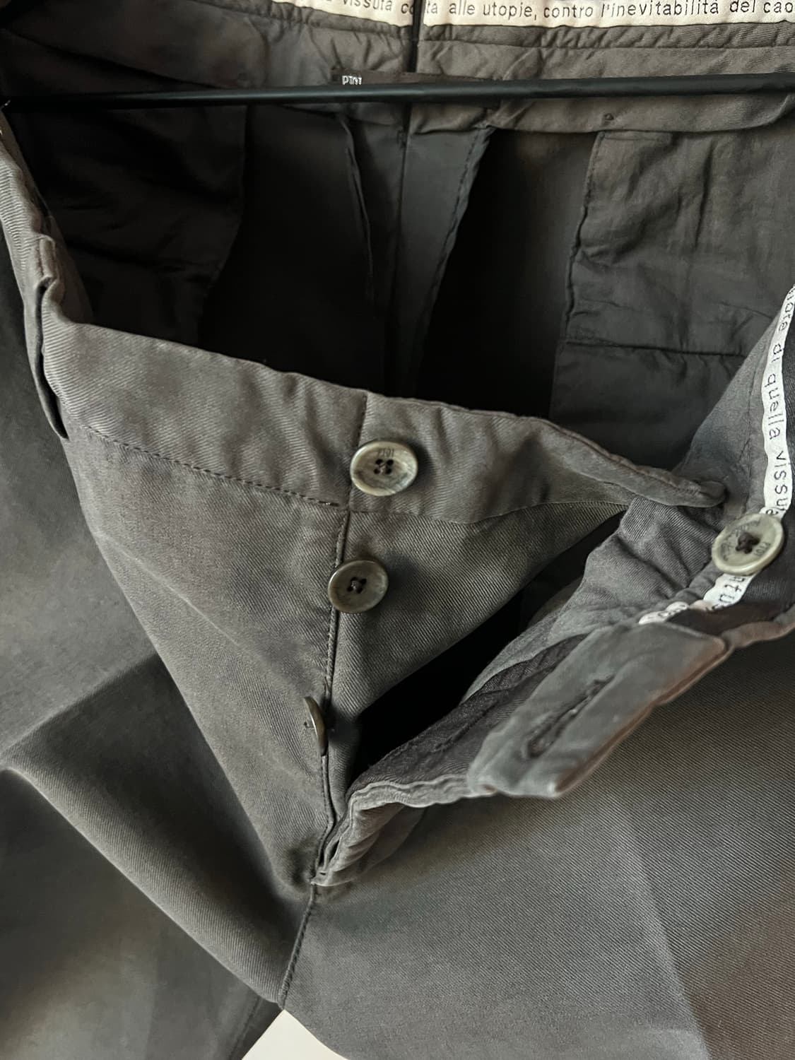 PT01 다크브라운 코튼 팬츠 상품이미지5