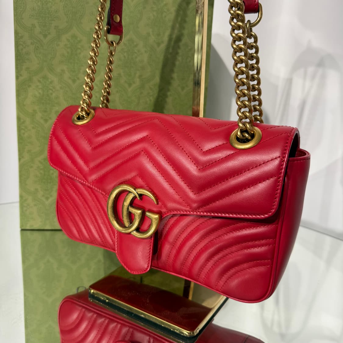 [정품] 구찌 마몬트 마틀라세 미디움 숄더백 443497 상품이미지4