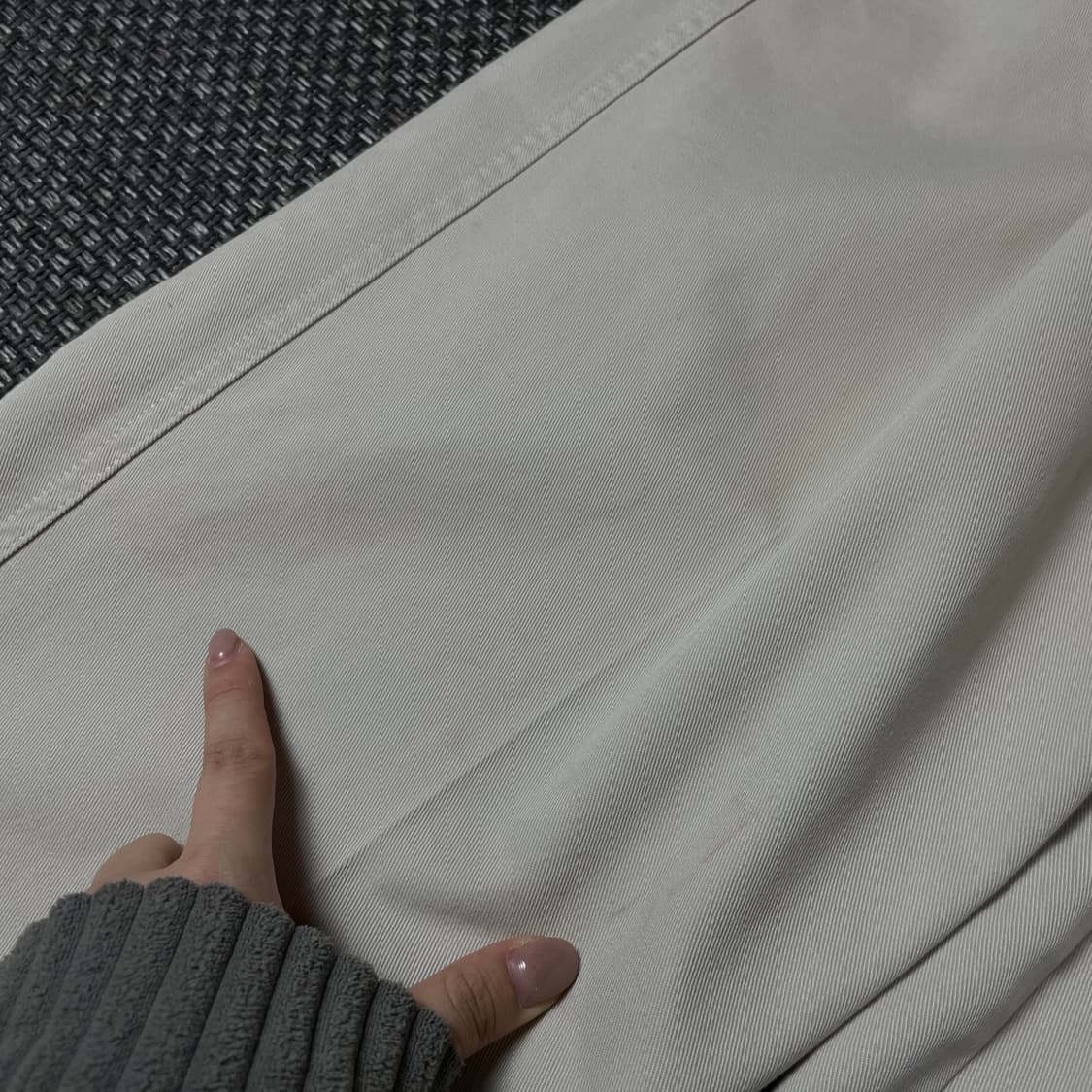 (34) 폴로 랄프로렌 챕스 아이보리 핀턱 코튼 팬츠 상품이미지5