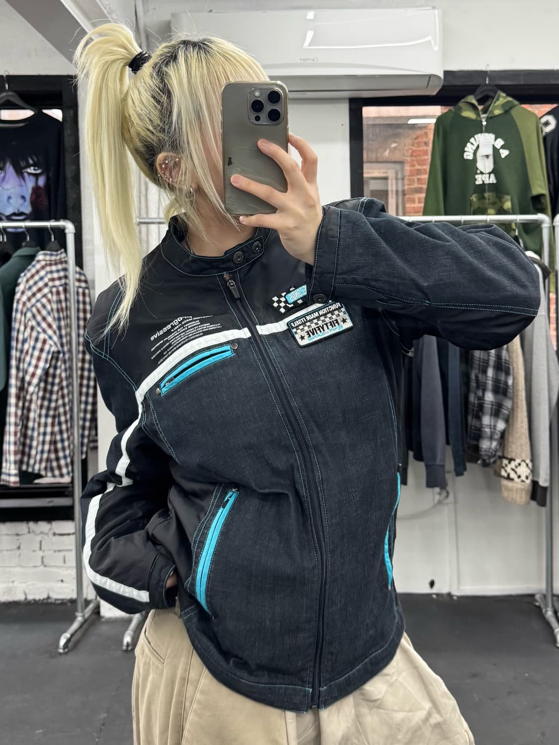 EXR 데님 레이싱 자켓 상품이미지4