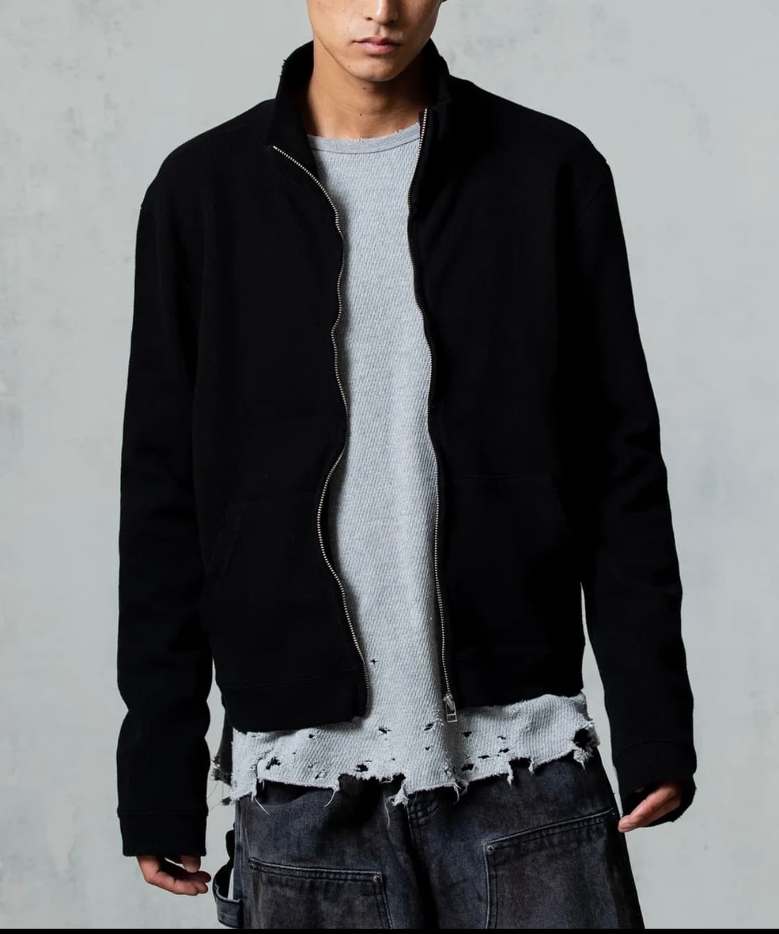 아르반 리파인드 퍼커링 크롭 져지 리파인드 블랙 3 상품이미지1