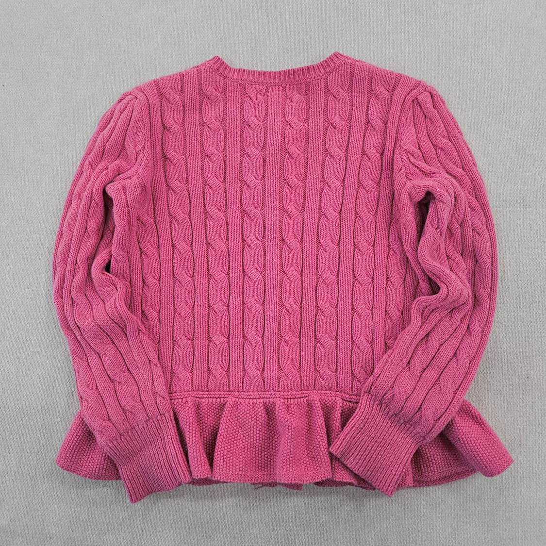 [6X] 폴로 랄프로렌 키즈 여아 케이블 니트 스웨터 가디건 0116Y1 상품이미지3