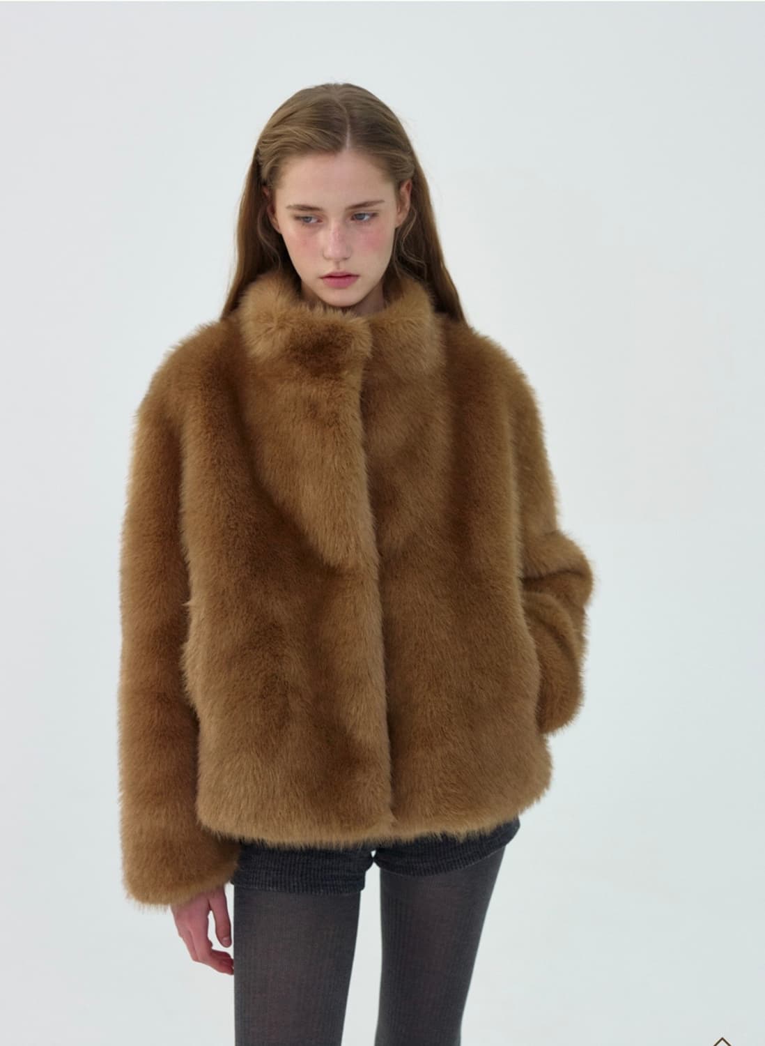 리본빛 코코 퍼 자켓 ribbonbit coco fur jacket 상품이미지1