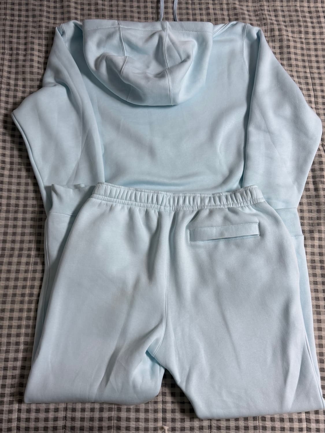 (L) 나이키 플리스 후드티 셋업 하늘색  상품이미지2