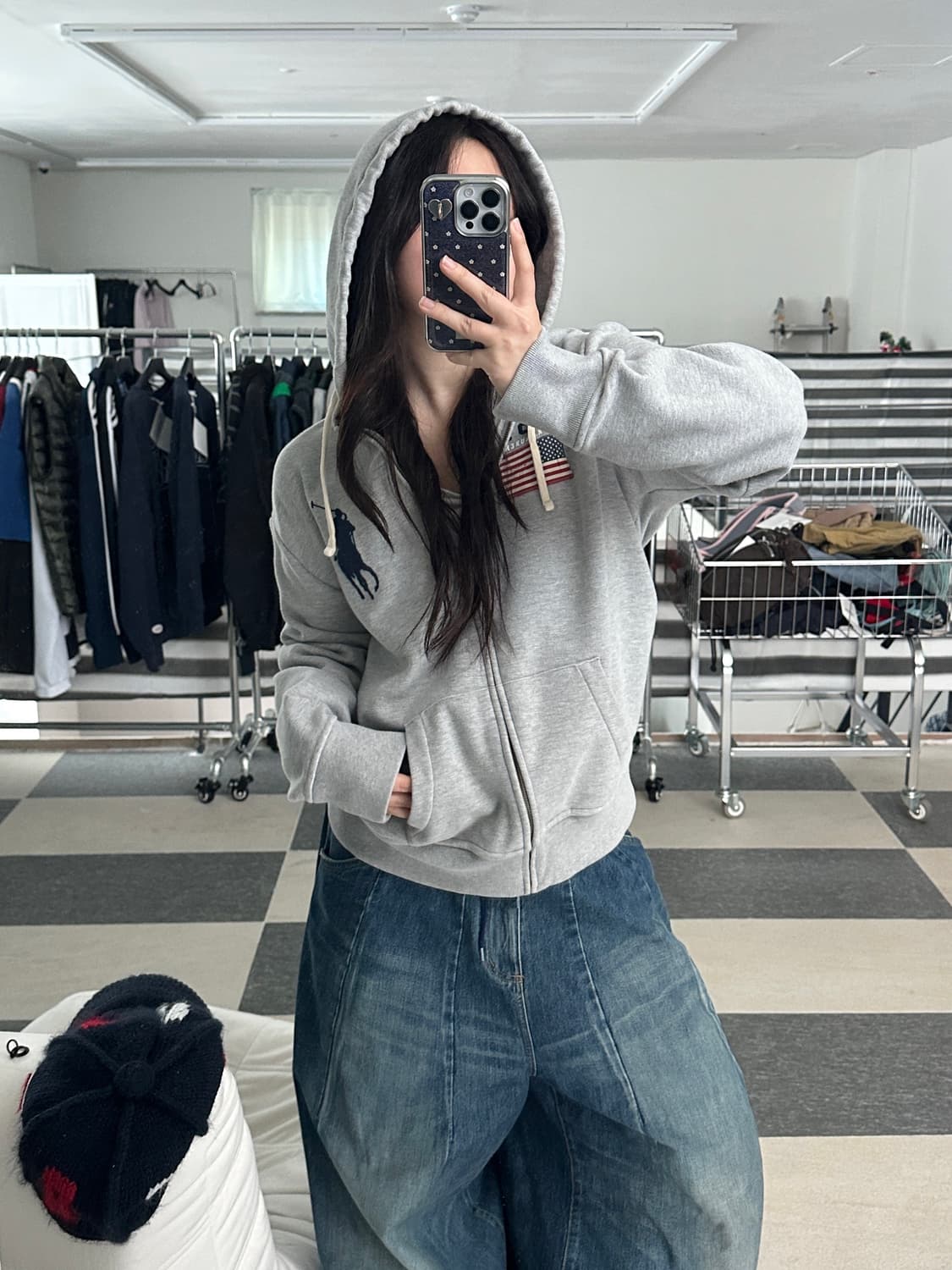 폴로 랄프로렌 빅포니 USA 성조기 후드집업  상품이미지3