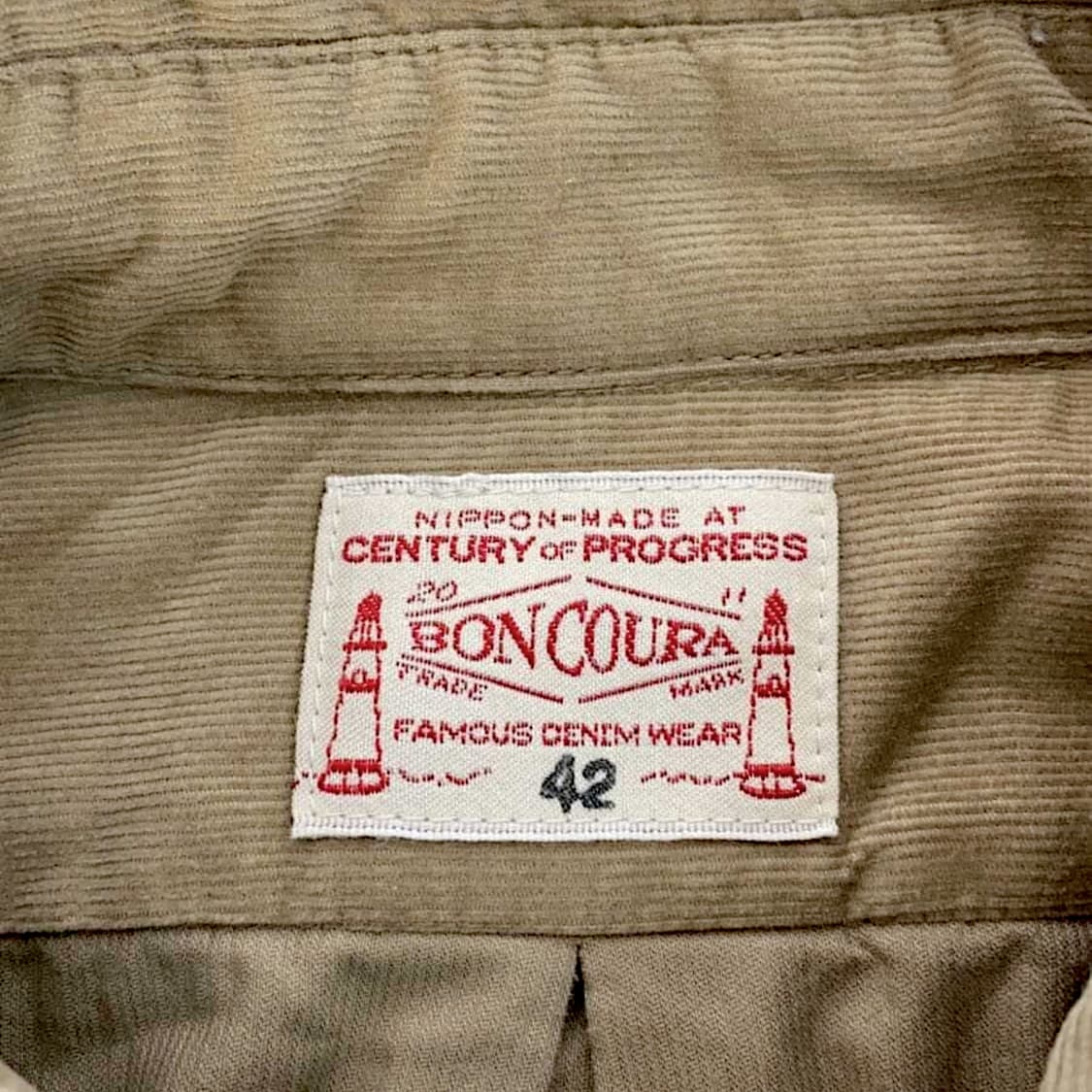 본쿠라 코듀로이 코튼 셔츠 42 상품이미지4