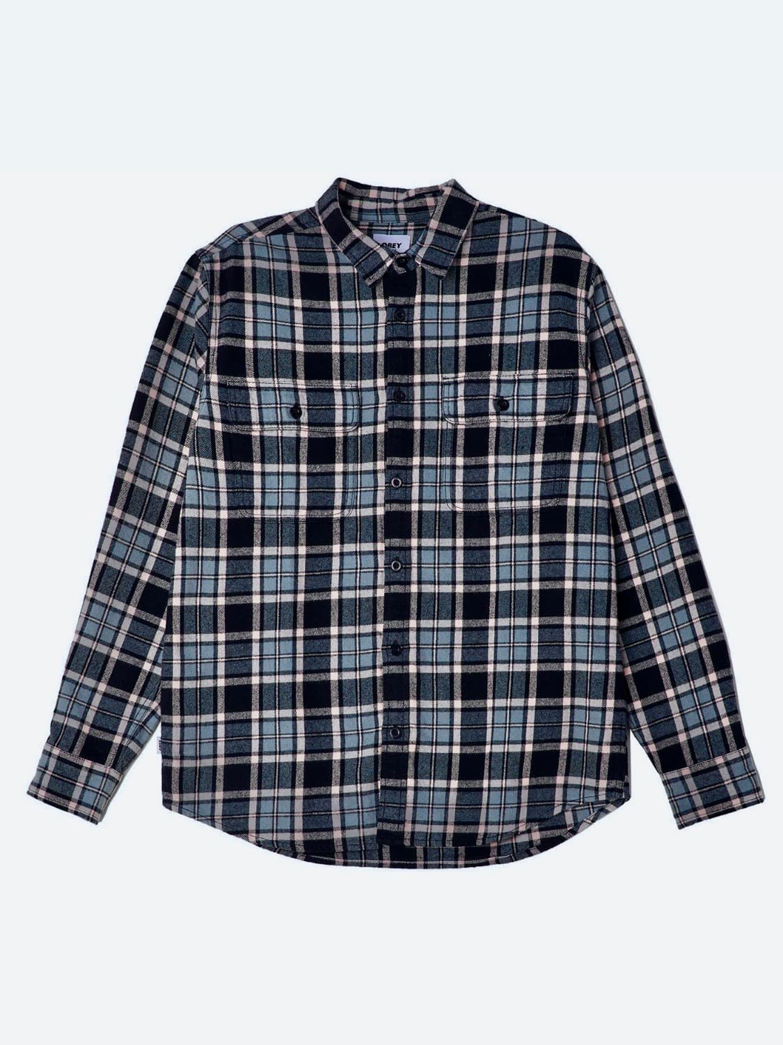 오베이 우븐 체크 셔츠 상품이미지1