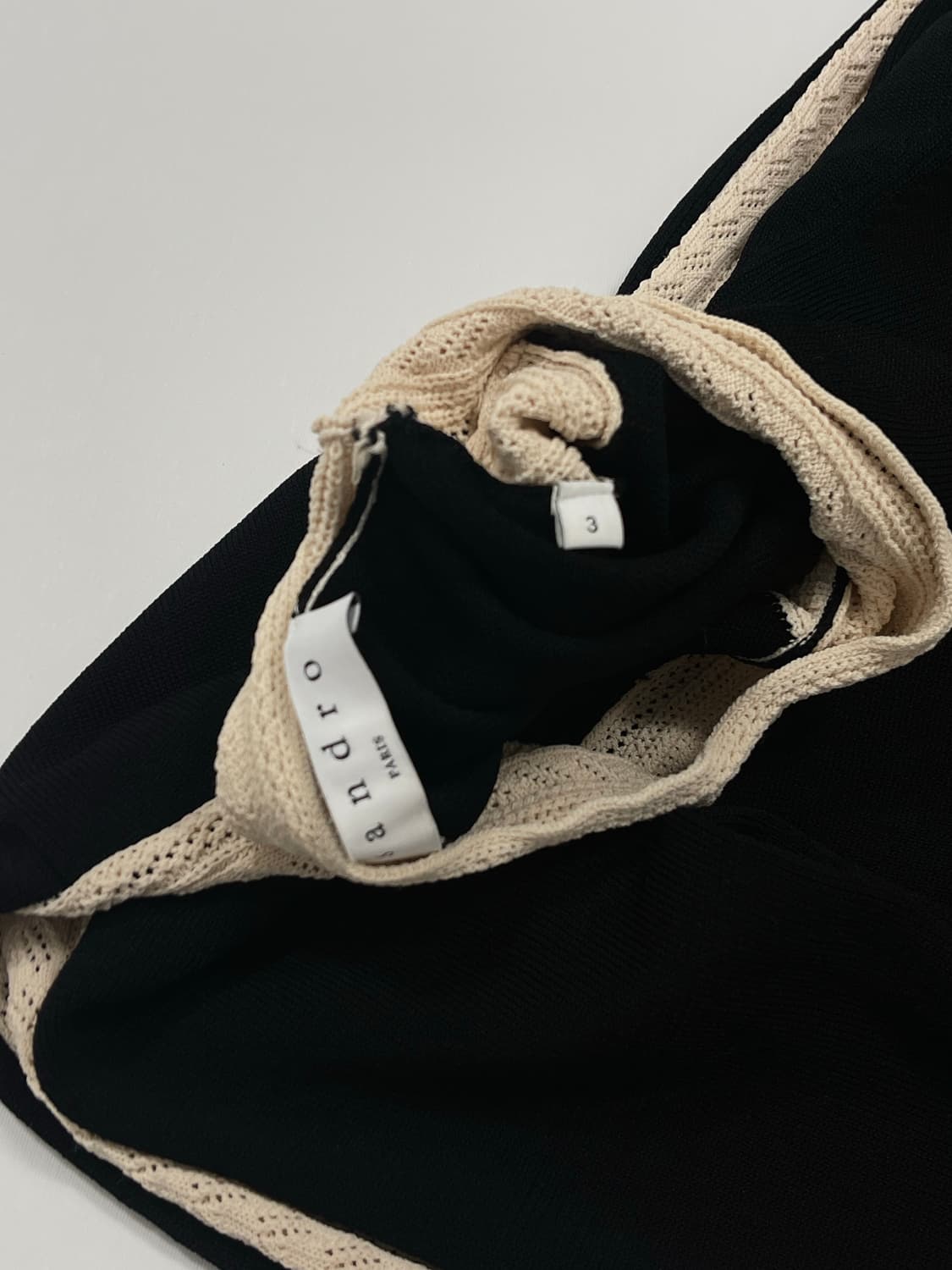 (3사이즈) 산드로 패턴 라인 원피스 상품이미지3