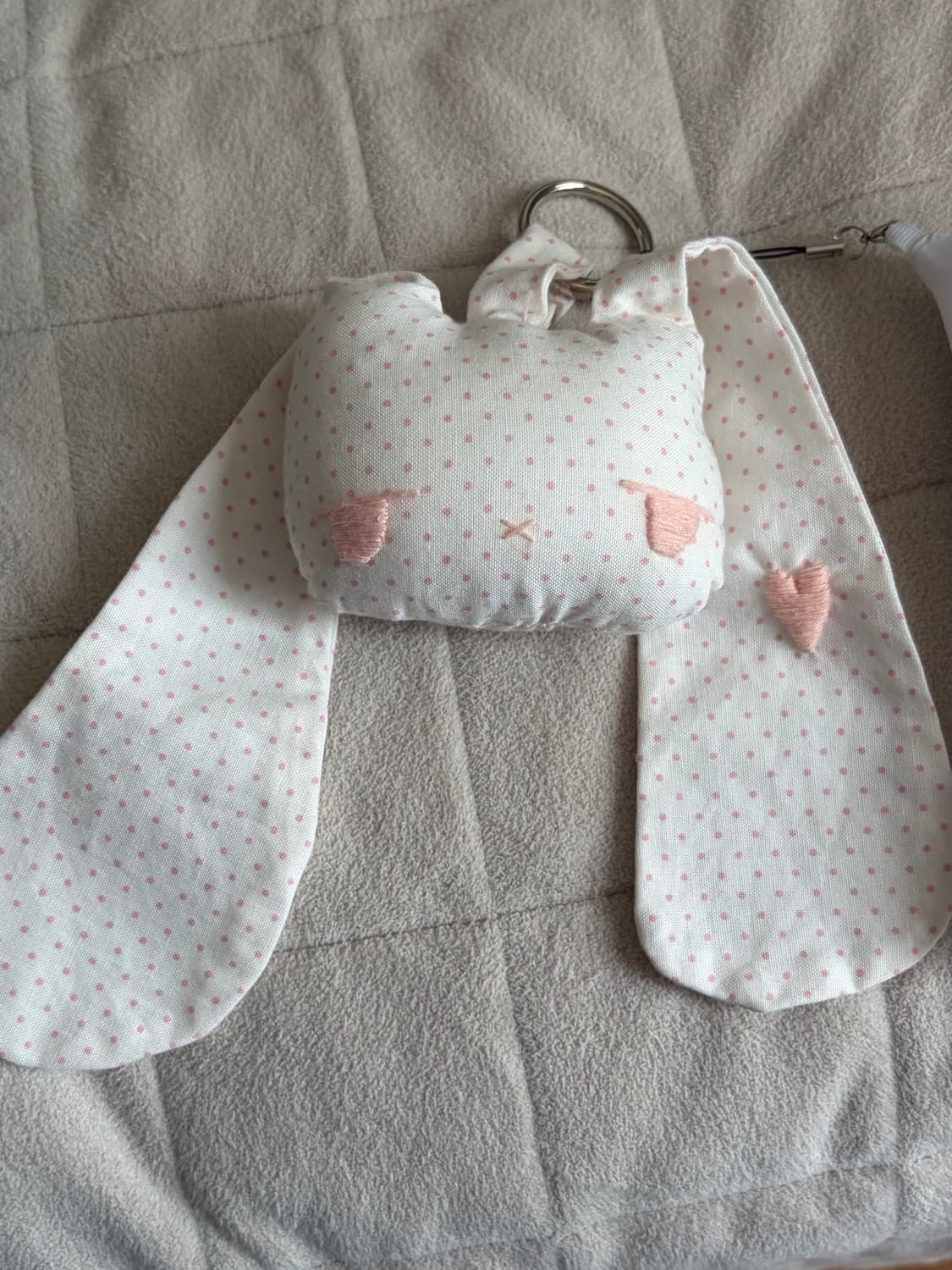 도트 토끼 키링 상품이미지1