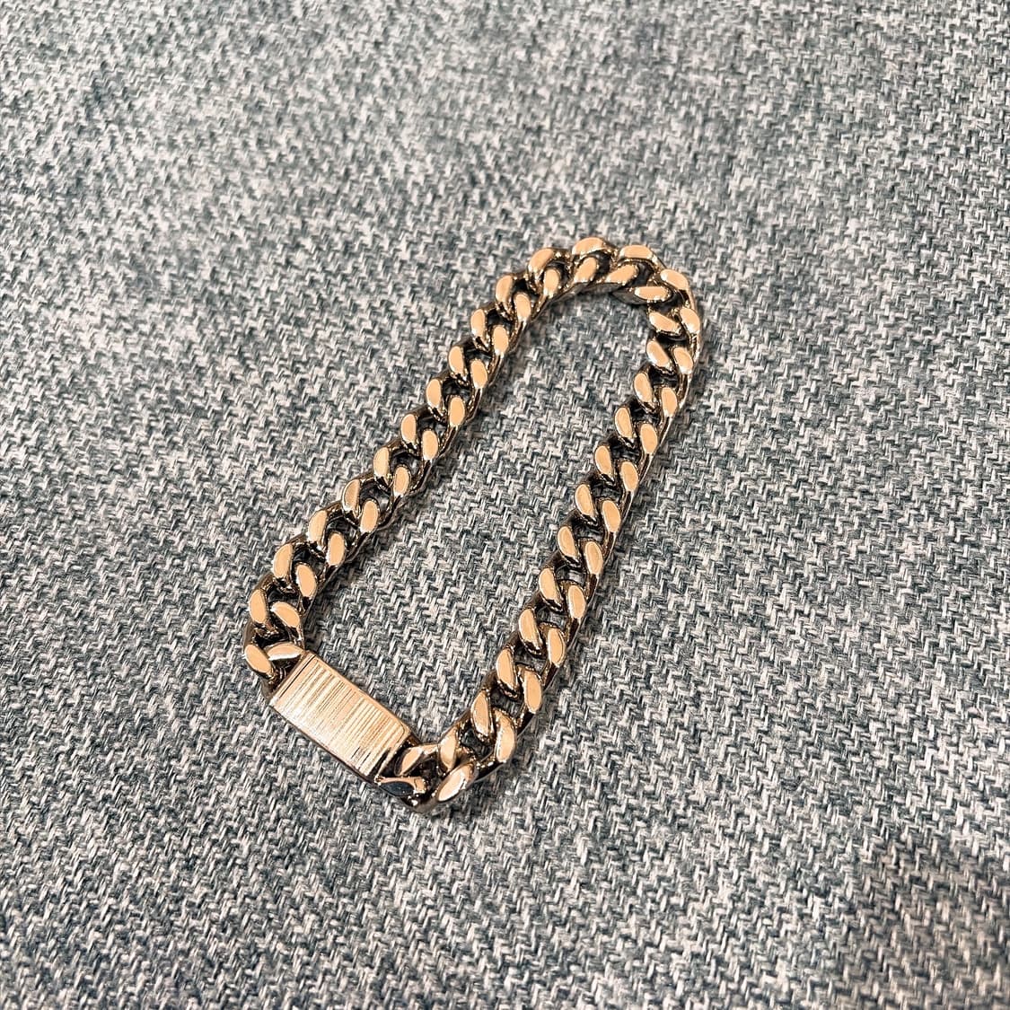 (정품/새상품) VETEMENTS 베트멍 남성 실버 바코드 체인 팔찌 상품이미지1