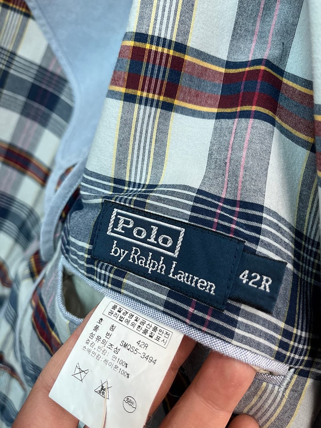 105) 폴로 코튼 체크자켓  상품이미지8