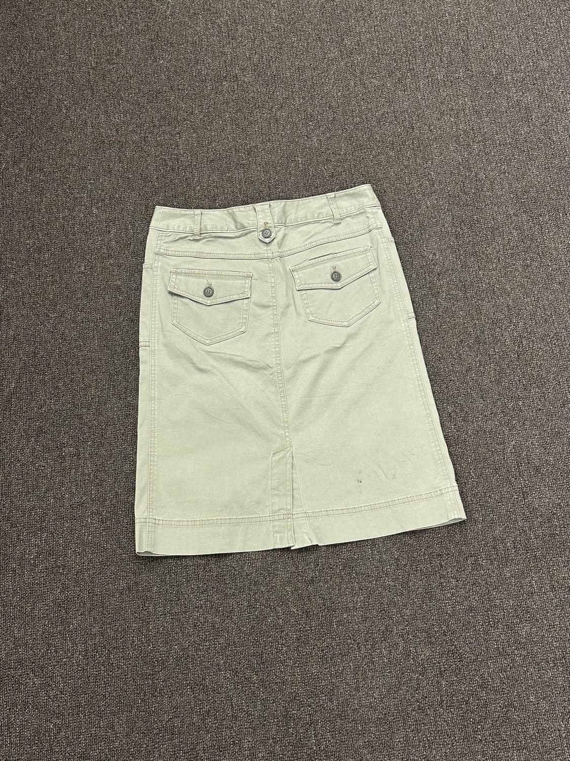 OS)Japanese vintage 베이지 카고 미디 스커트 (이염) 상품이미지4