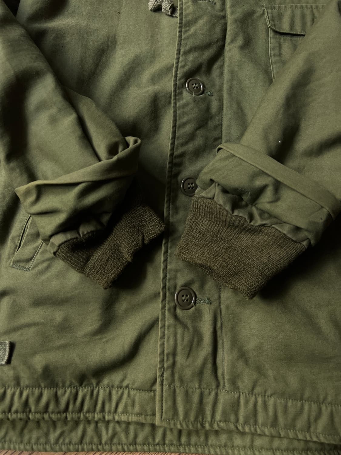 [M]80's 오리지널 U.S NAVY 미 해군 A-2 덱자켓 스탠실 상품이미지5