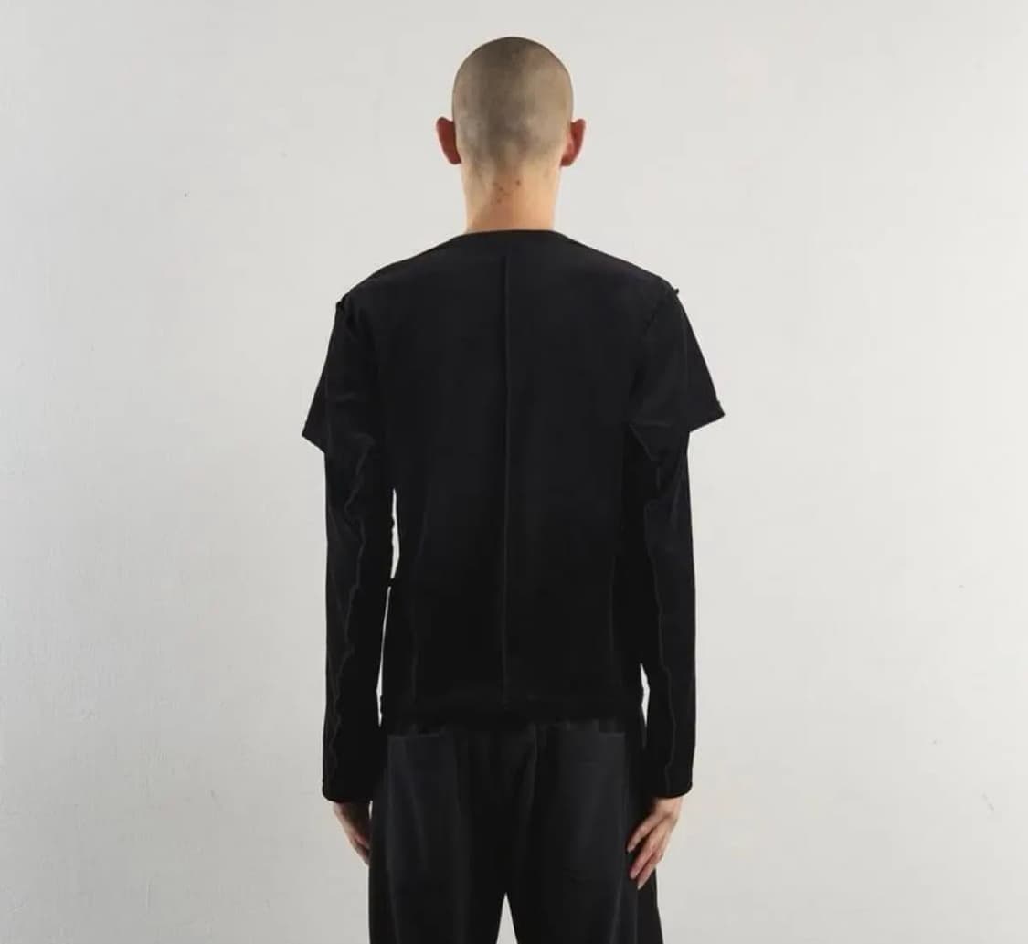 NVRFRGT velour double layered sleeve 상품이미지3