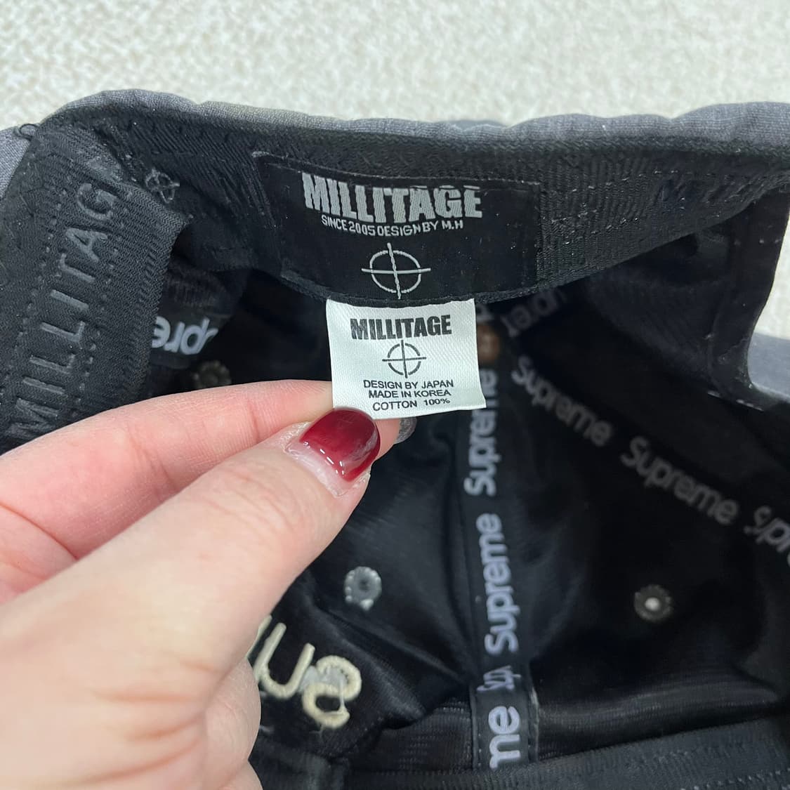 [F] 밀리티지 코튼 캠프캡 모자 0120M1 상품이미지4