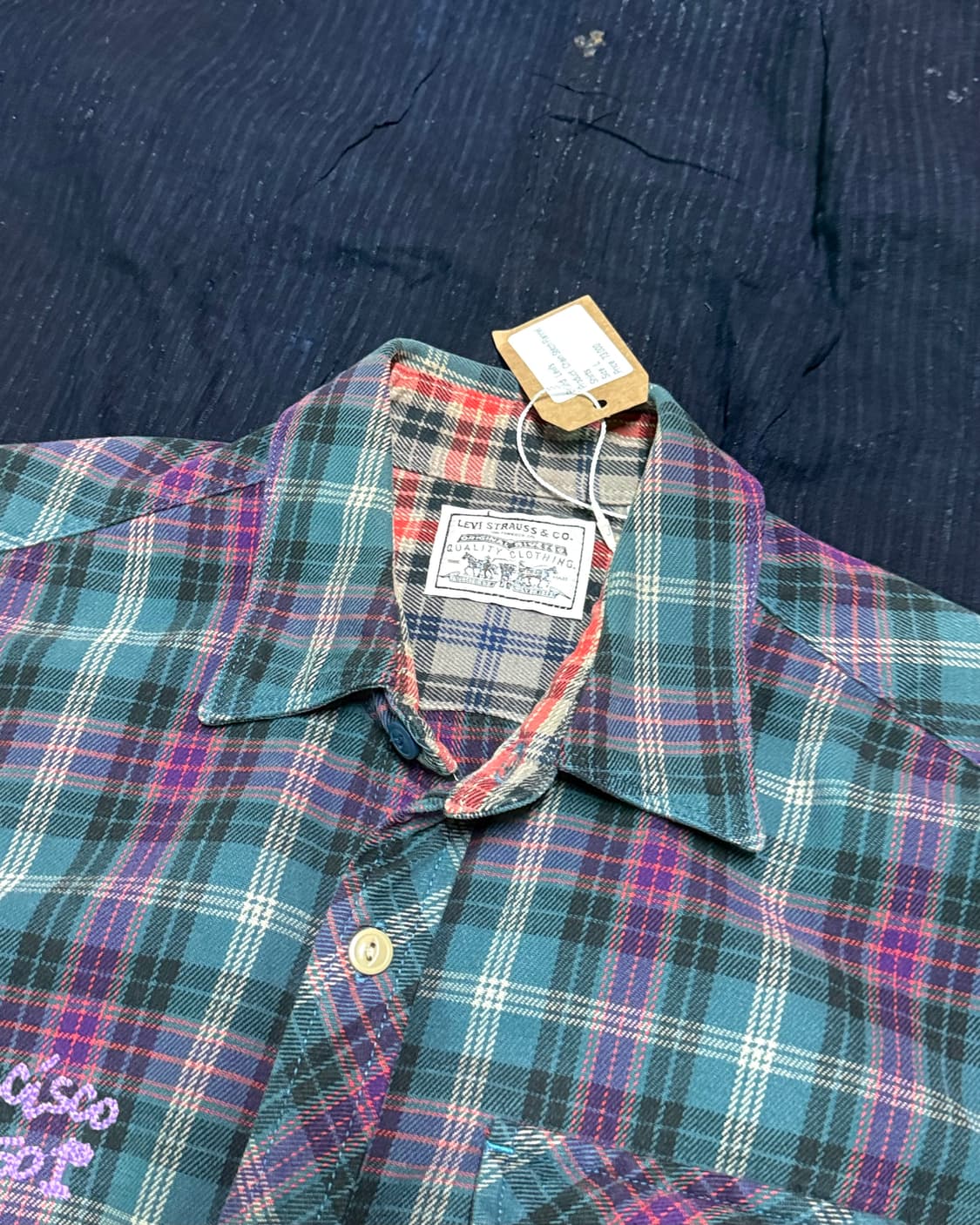 리바이스 체인스티치 플란넬 셔츠 L 상품이미지2