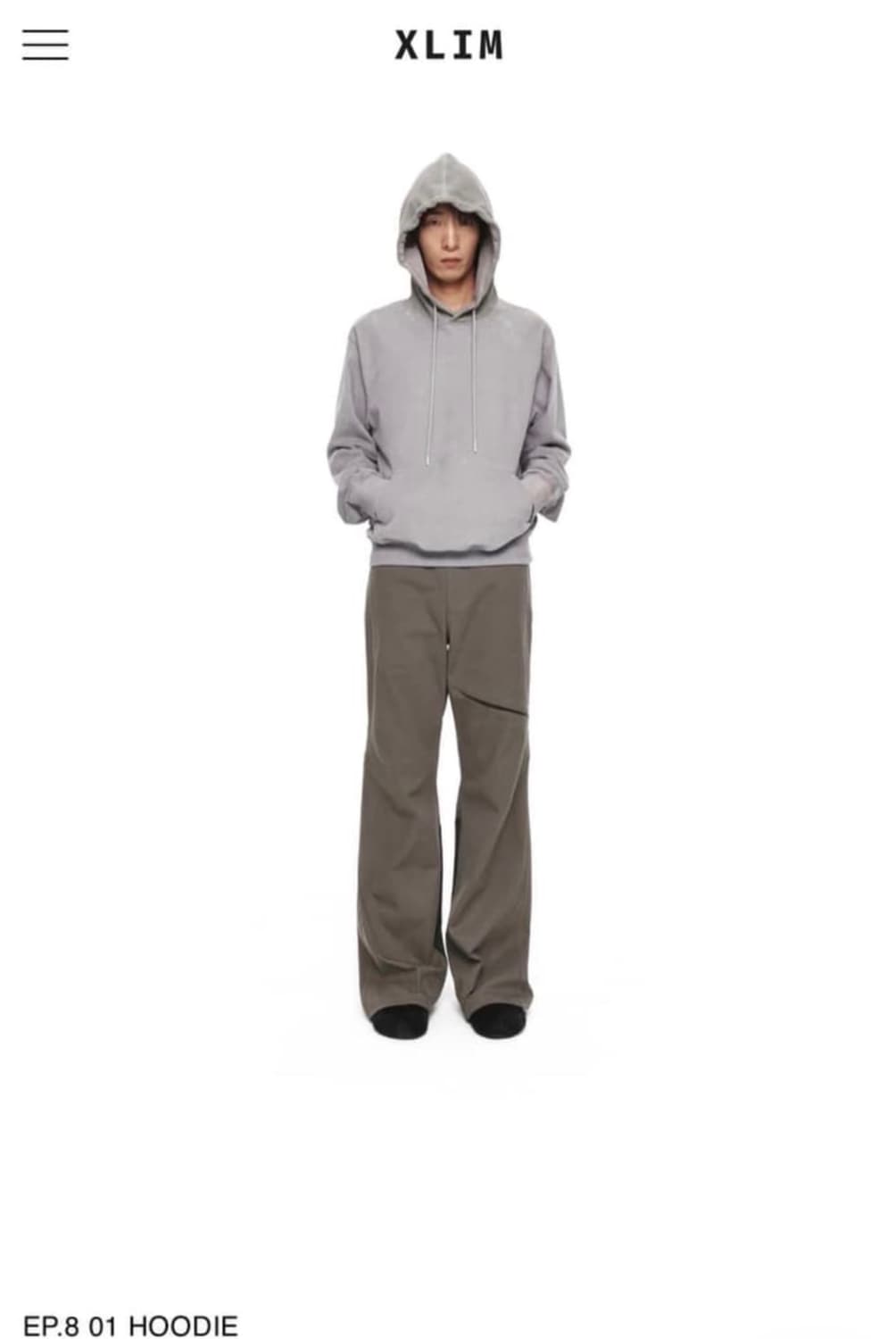 XLIM EP.8 후드 그레이 구매합니다 상품이미지1