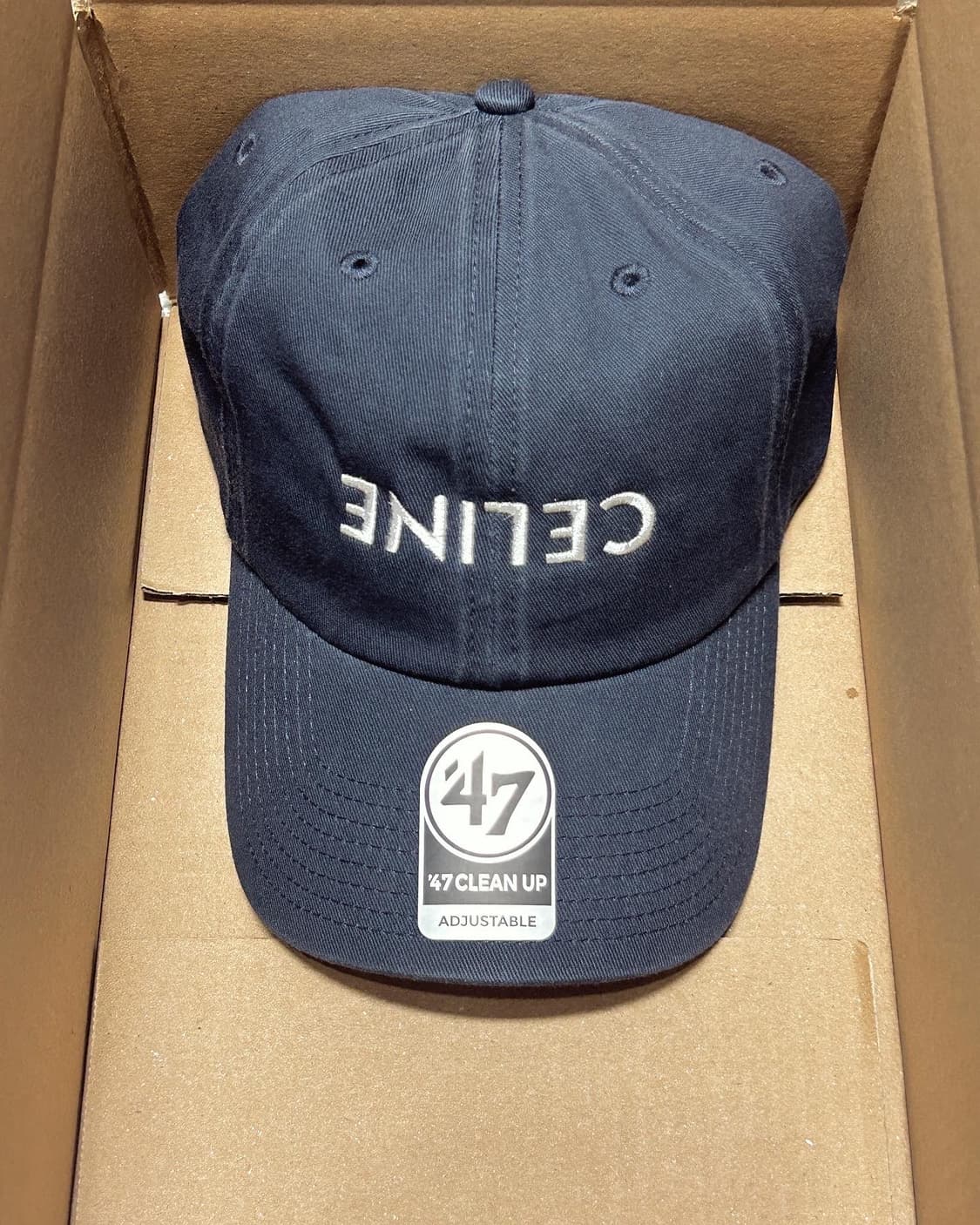 nptsss 셀린 남색 볼캡 상품이미지2