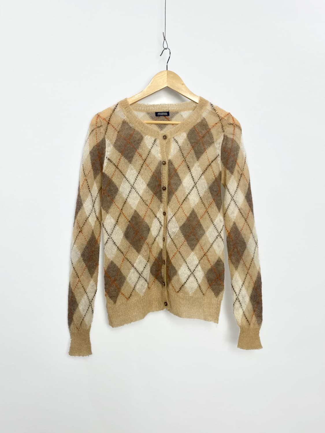 agyle mohair cardigan 로우 게이지 아가일 모헤어 가디건 상품이미지3