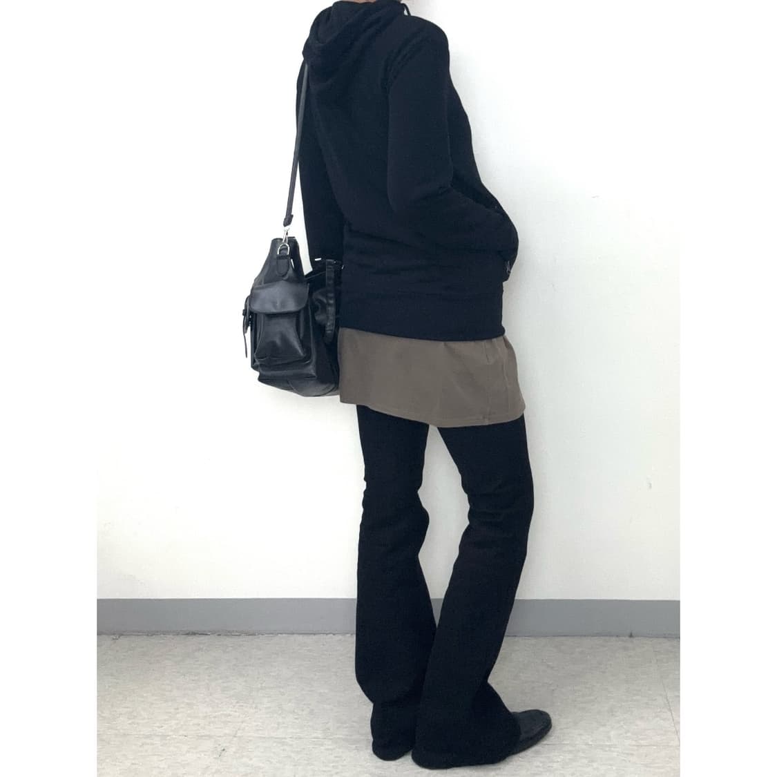 빈티지 투웨이 블랙 후드집업 상품이미지4