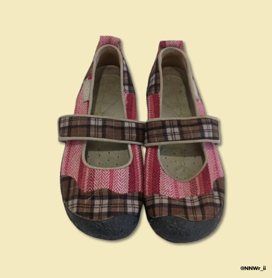 KEEN MARY JANE CHECK PINK 상품이미지1