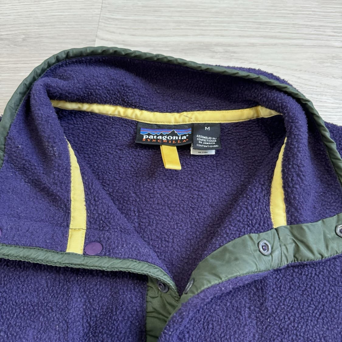 03FW 파타고니아 신칠라 스냅-T 퍼플/올리브 상품이미지3