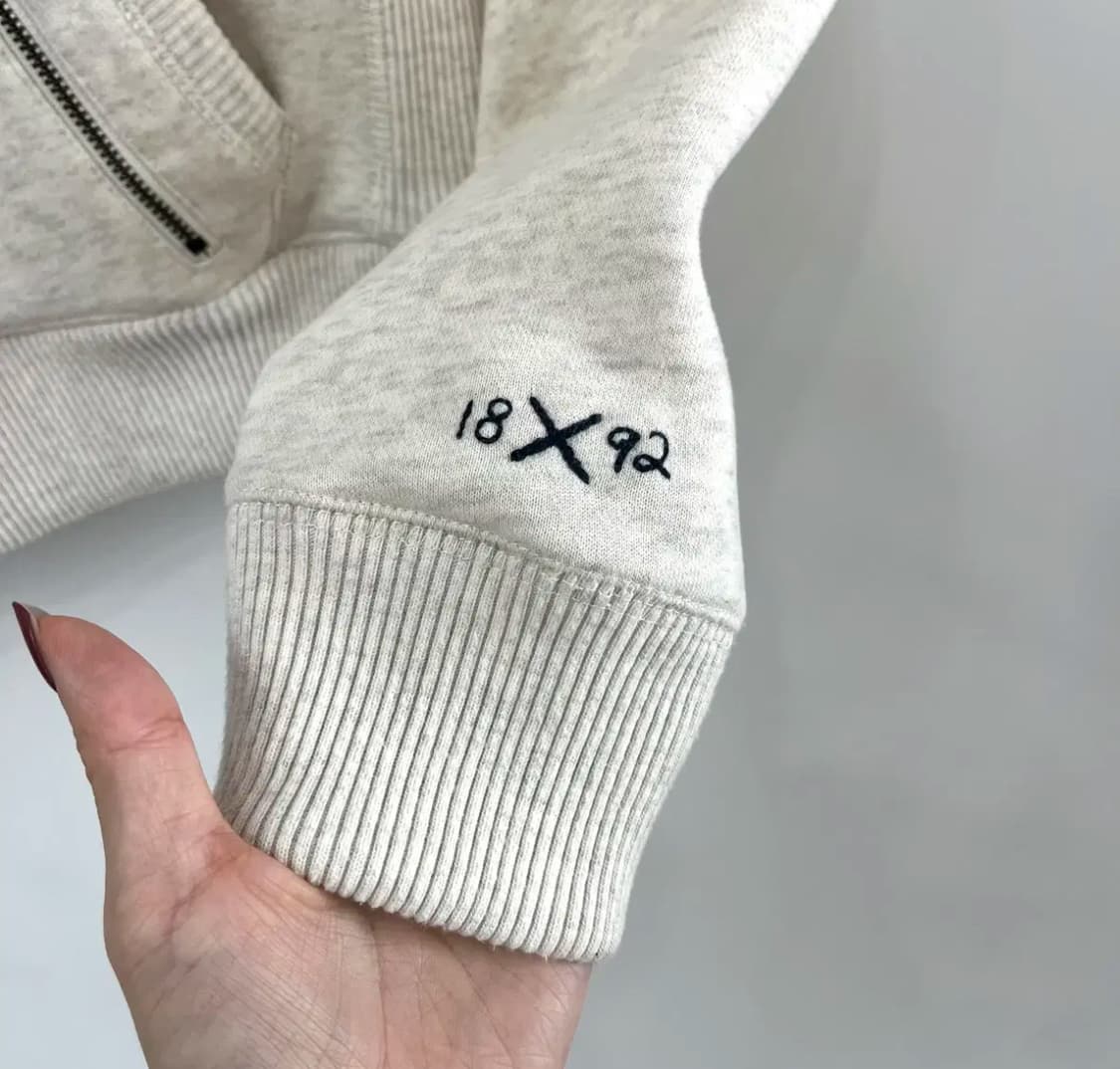 아베크롬비 울프죠 후드집업 퍼 오트밀 [유일매물] 상품이미지5