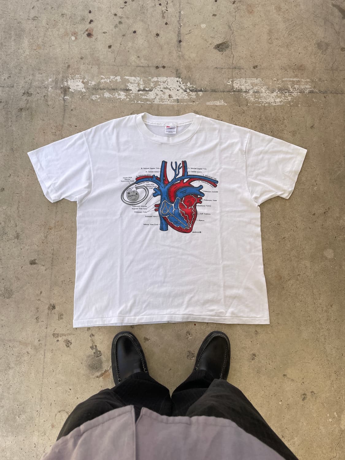 90s Anatomy single stitch T-shirt 상품이미지1