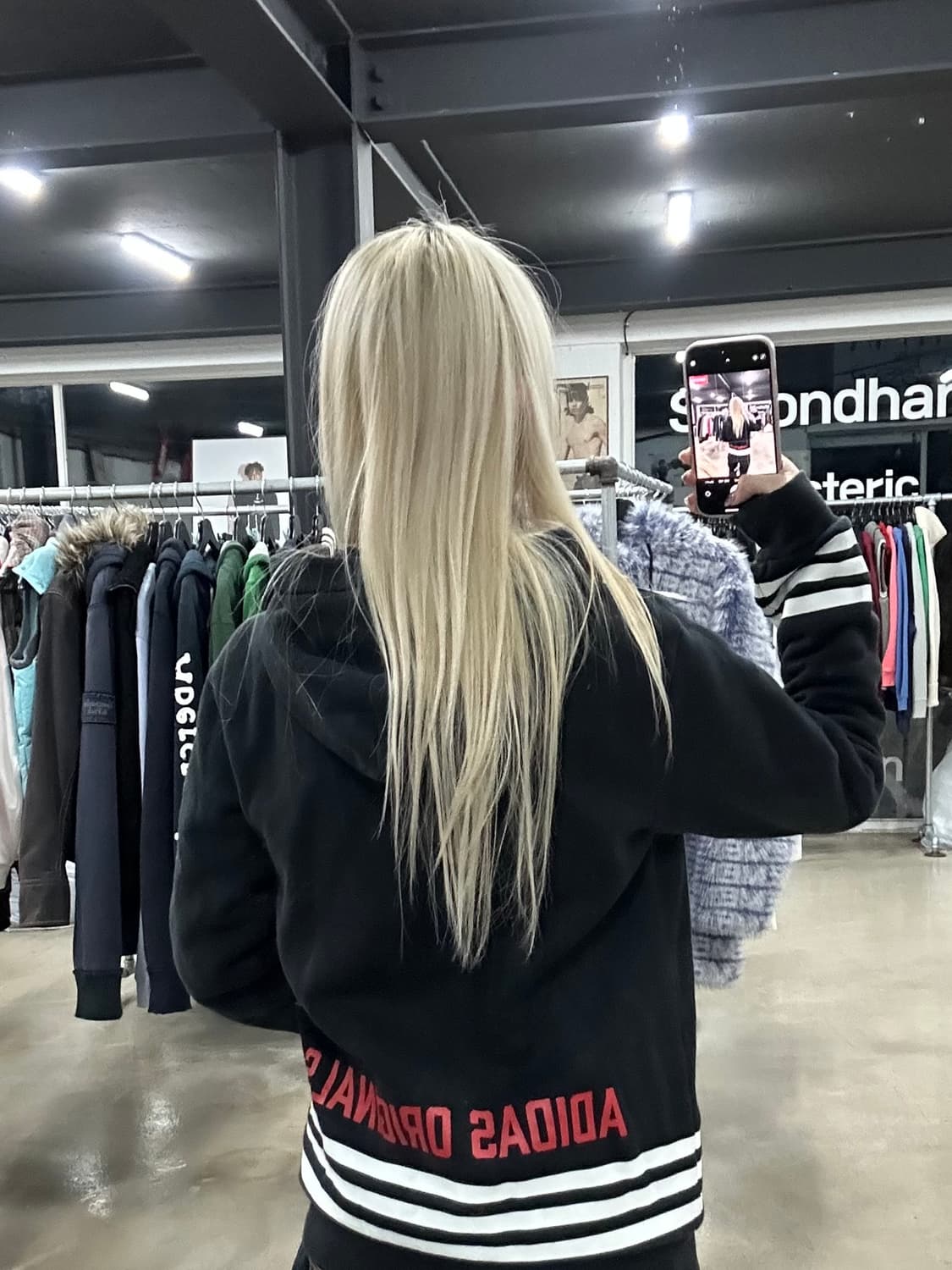 아디다스 블랙 오리지널 후드 집업 상품이미지3