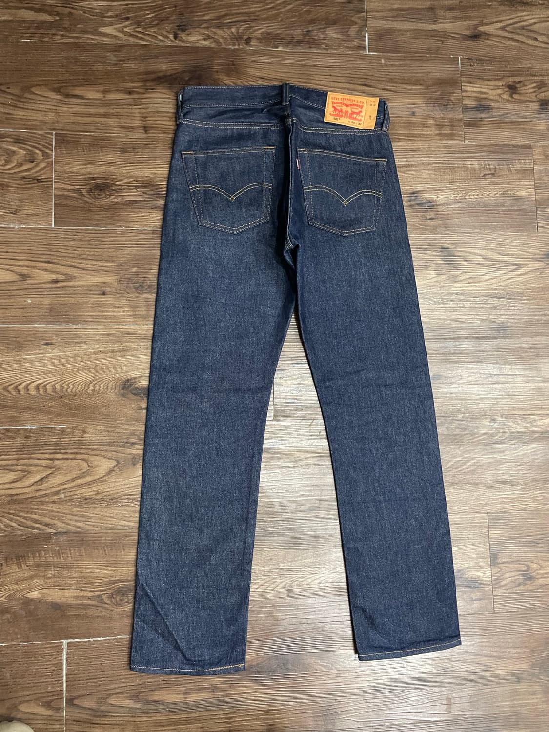 리바이스 501 오리지널진 리지드 데님 팬츠 다크인디고 생지 상품이미지1