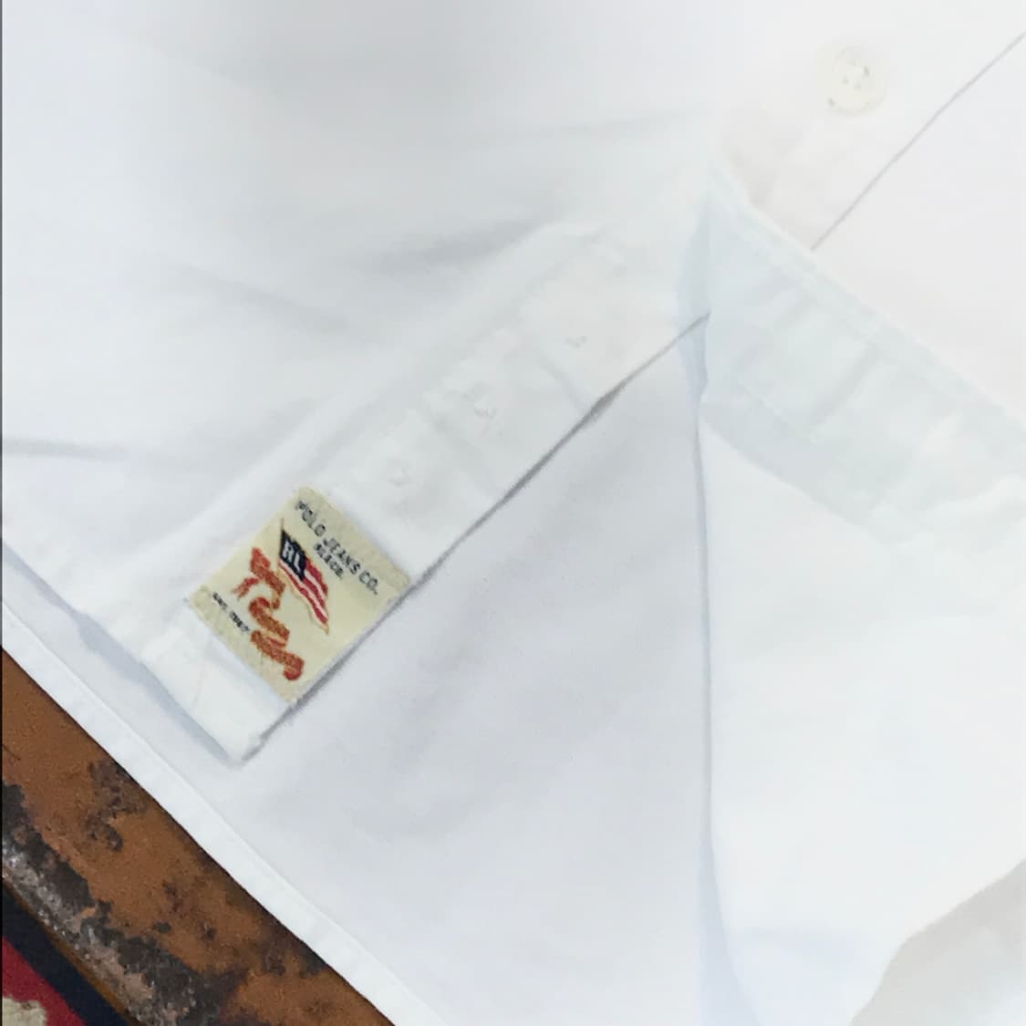 폴로진 화이트 옥스포드 셔츠 남성 102 105 여성 프리사이즈 상품이미지6