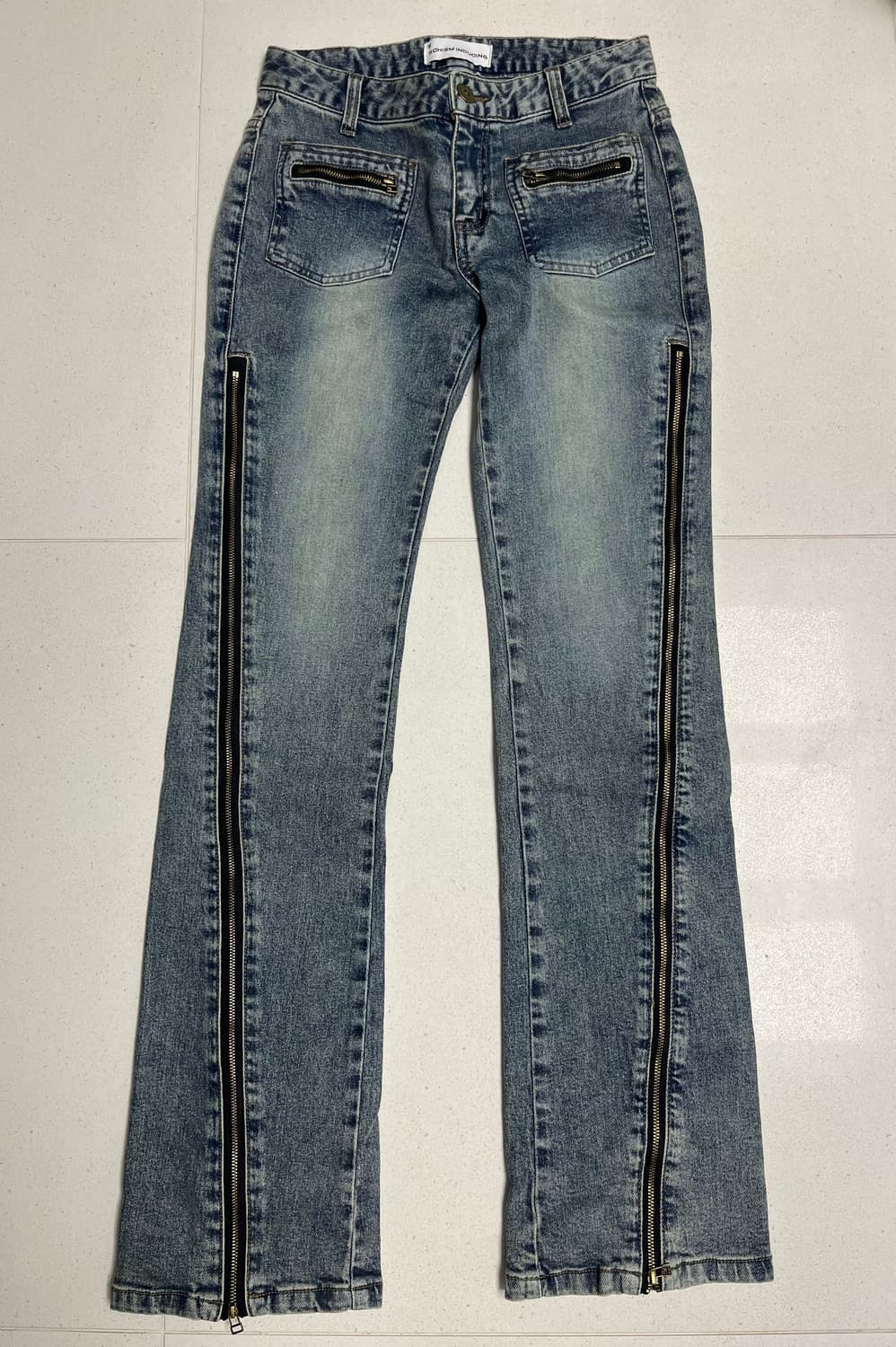 스키즘 인듀싱 ZIPPER FLARED JEANS BLUE 상품이미지6