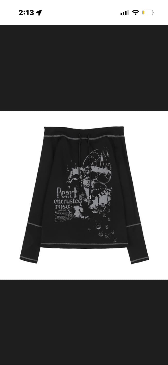 팬시클럽 오프숄더 맨투맨 (윈터착용)  상품이미지2