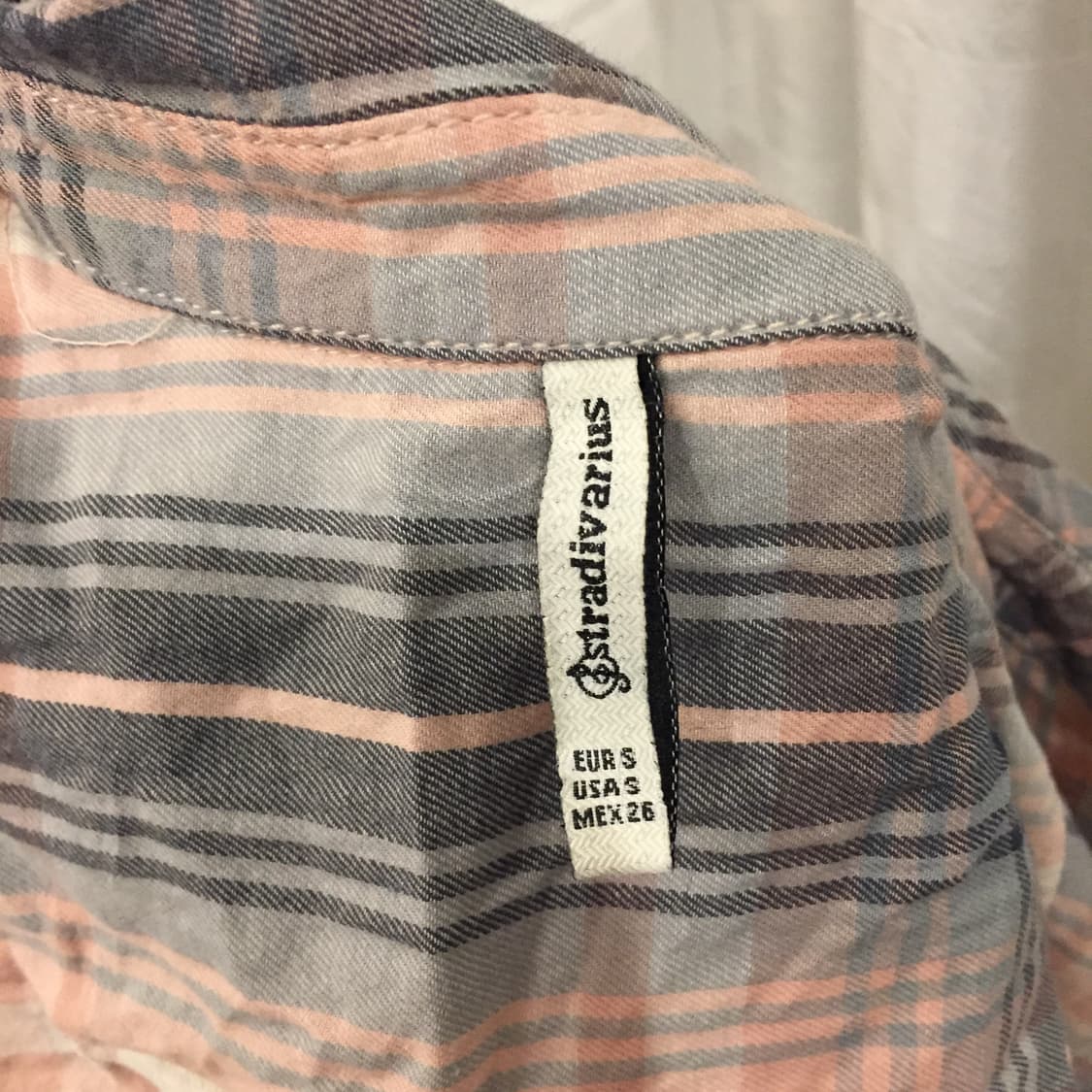 Stradivarius 모리걸 너드 러블리 체크 셔츠 상품이미지2