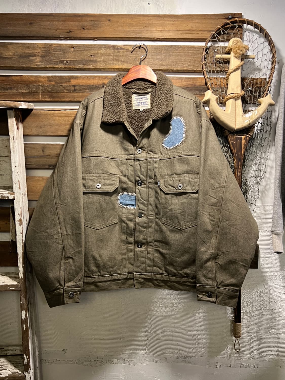 [XL]리바이스 LMC 사시코 커스텀 2세대 데님 트러커 쉐르파 자켓 상품이미지1