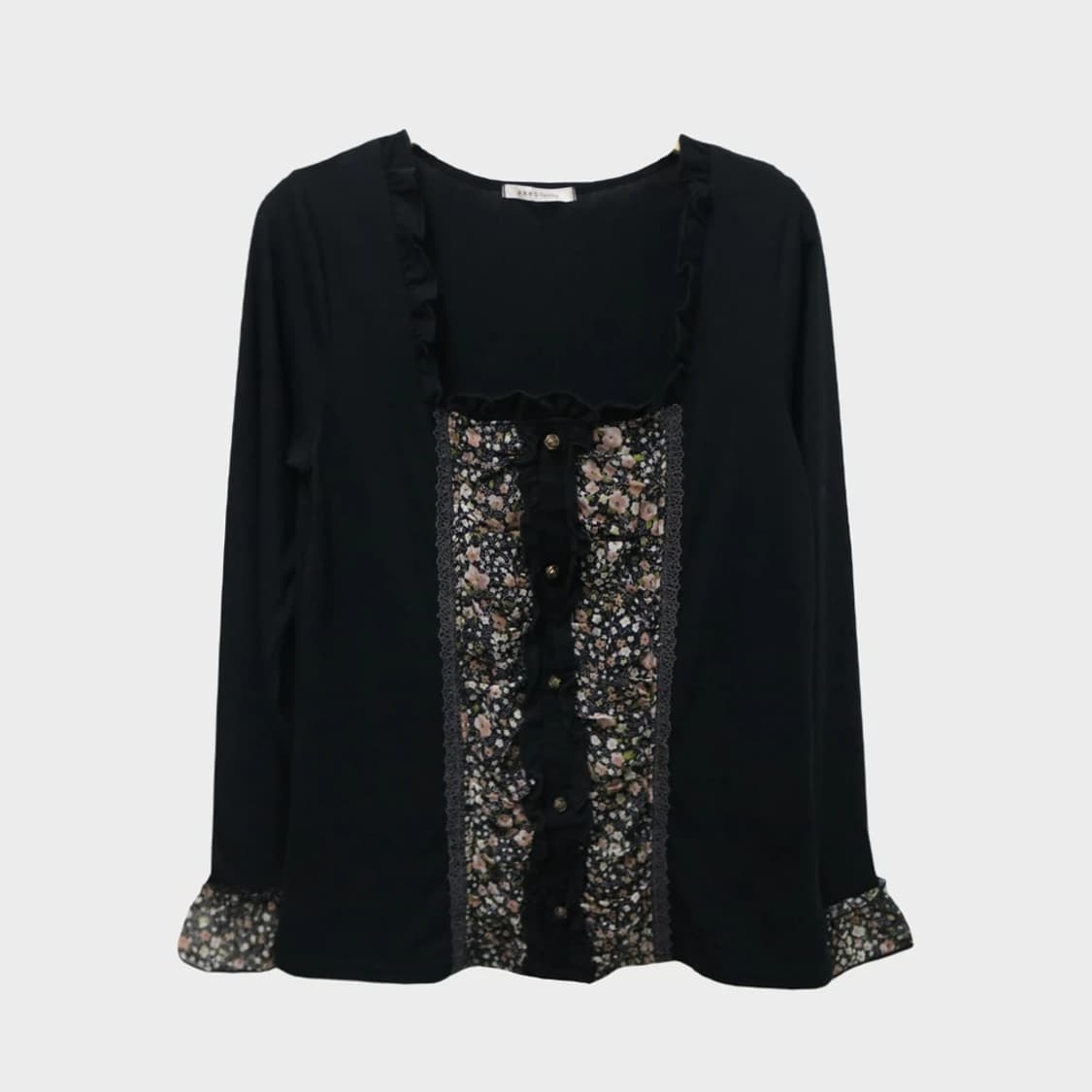 액시즈 팜 오네갸루 플라워 레이스 블라우스 62419 상품이미지1