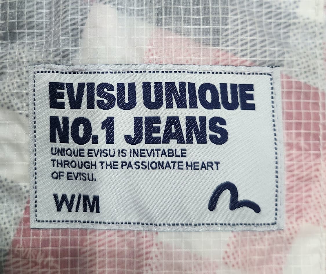 EVISU 에비수 체크 패턴 후드 바람막이 M (55까지) 상품이미지3