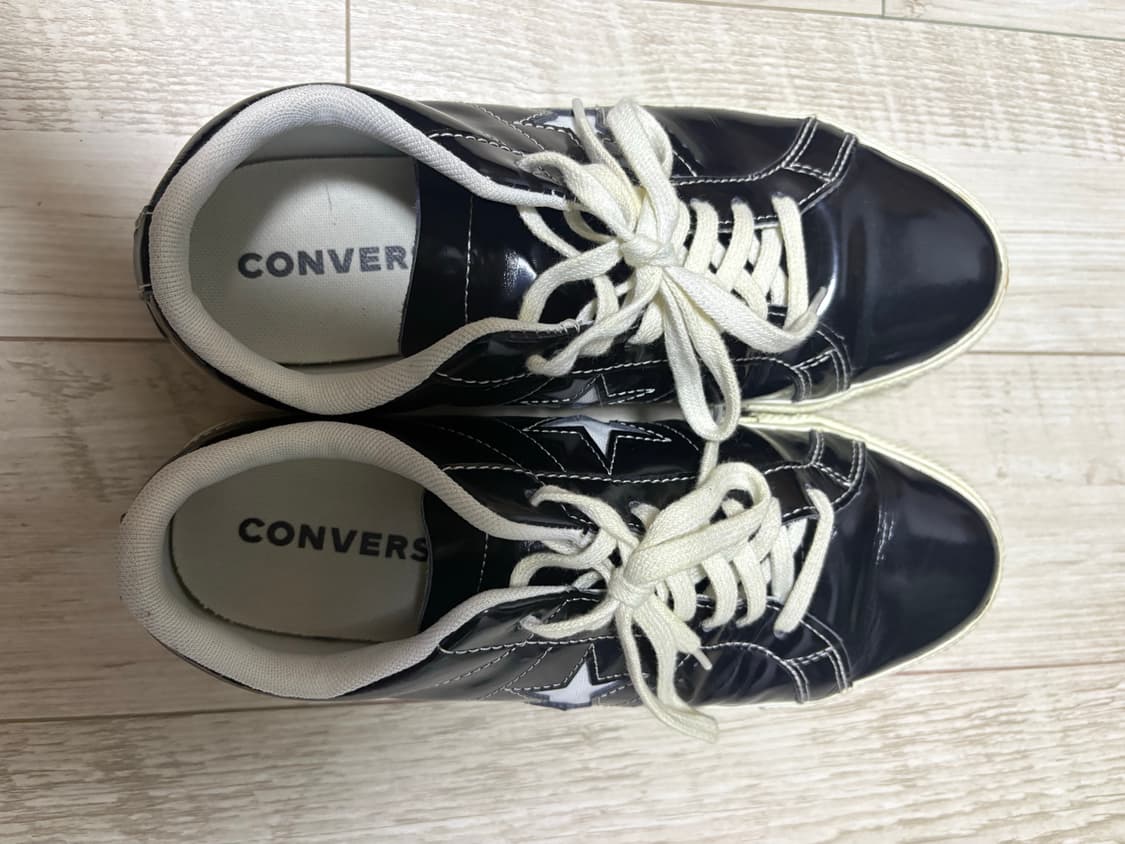 컨버스 원스타 한별 블랙 레더 270 상품이미지4