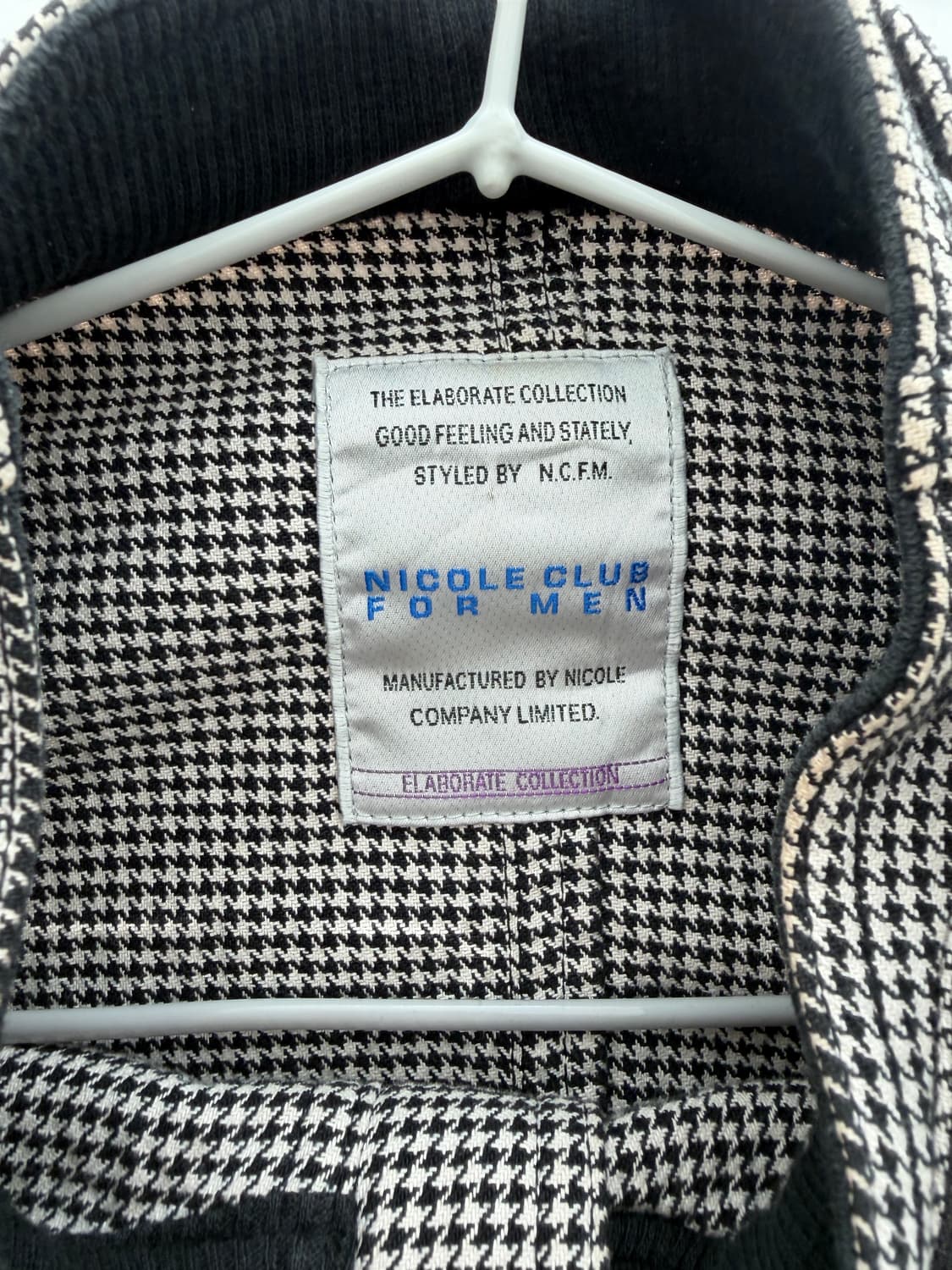 nicole club for men 체크집업자켓 상품이미지4